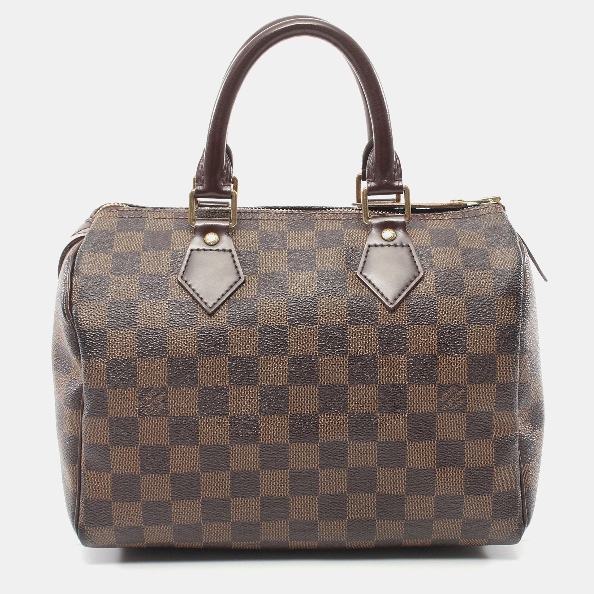 

Louis Vuitton Speedy 25 Damier ebene Handbag PVC Leather Brown