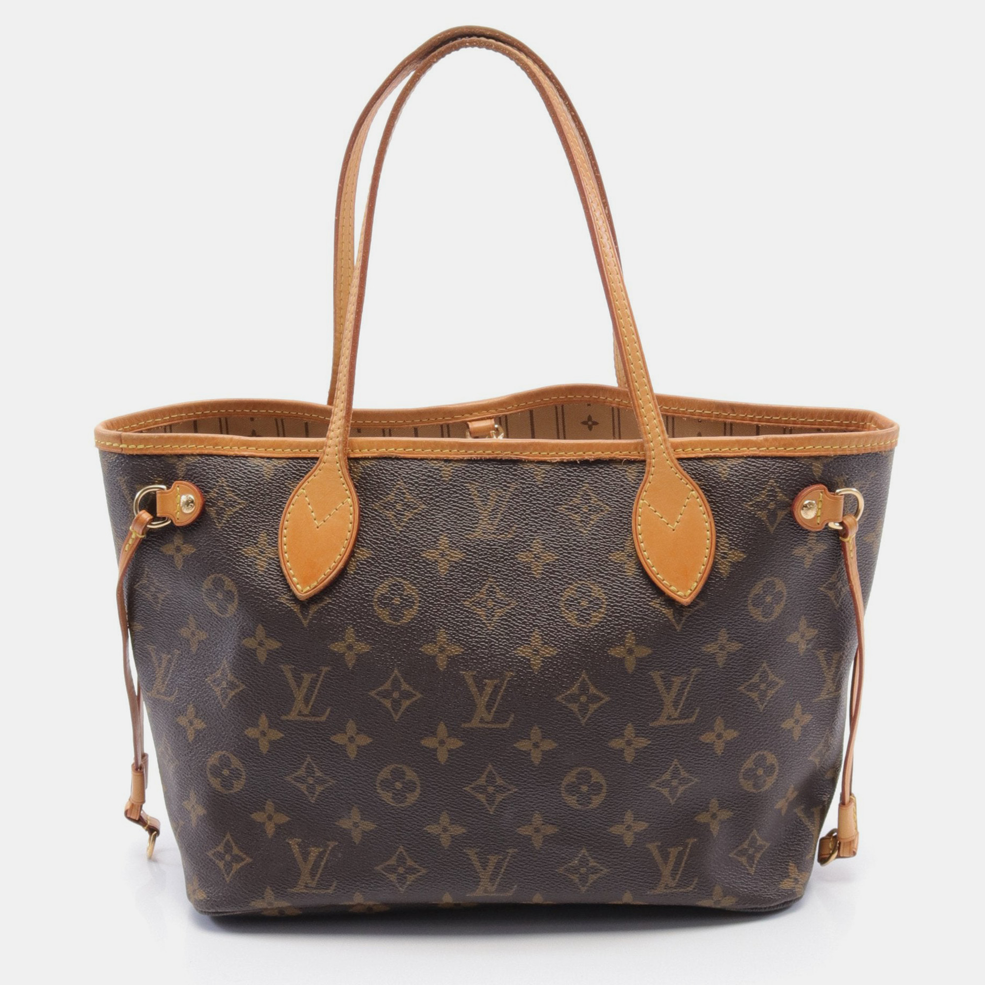 

Louis Vuitton Neverfull PM Monogram Handbag Tote bag PVC Leather Brown