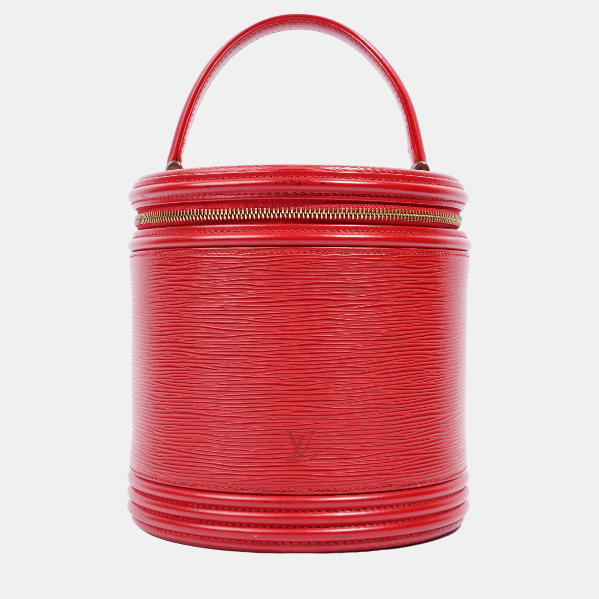 

Louis Vuitton Cannes Vanity Red Epi Leather