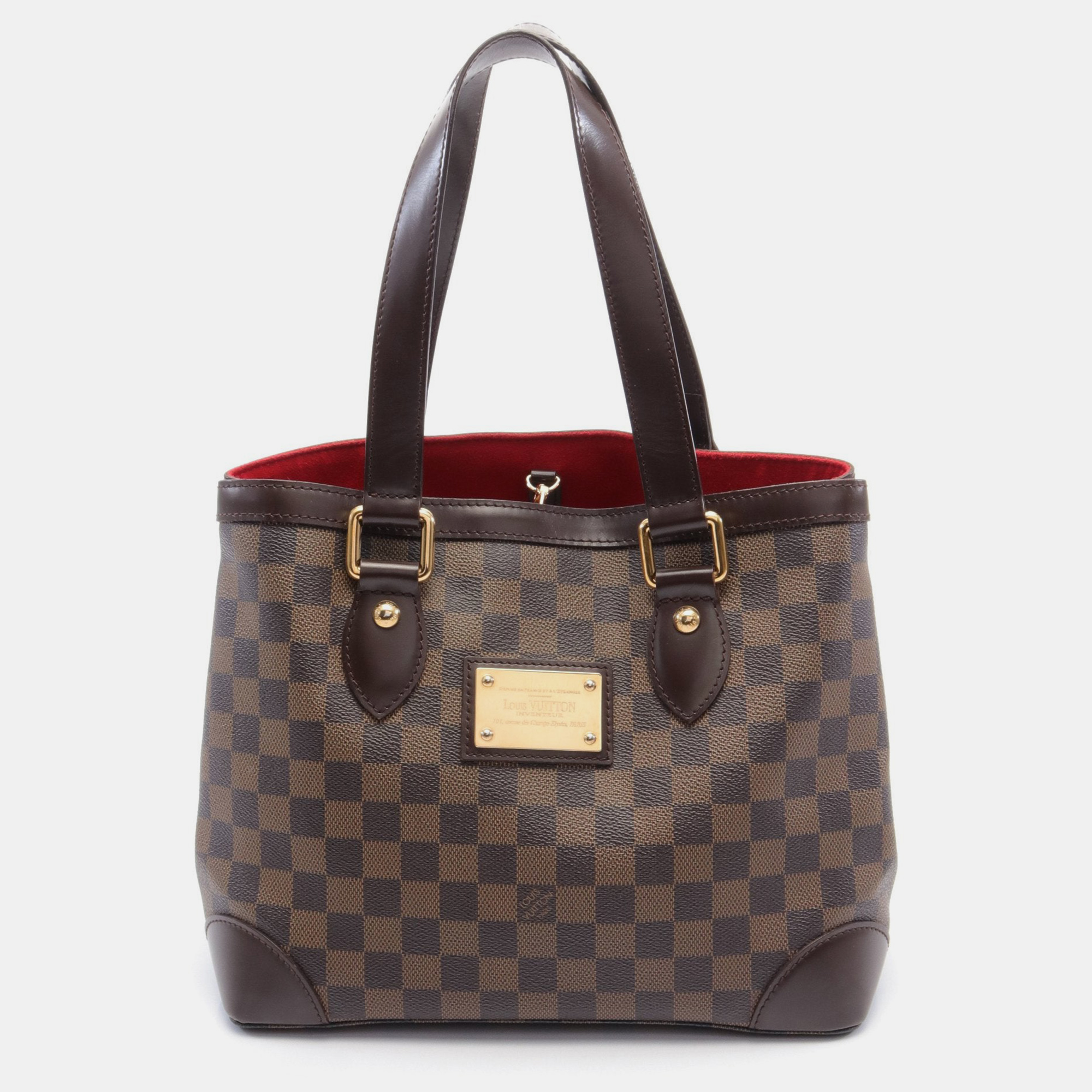 

Louis Vuitton Hampstead PM Damier ebene Handbag Tote bag PVC Leather Brown