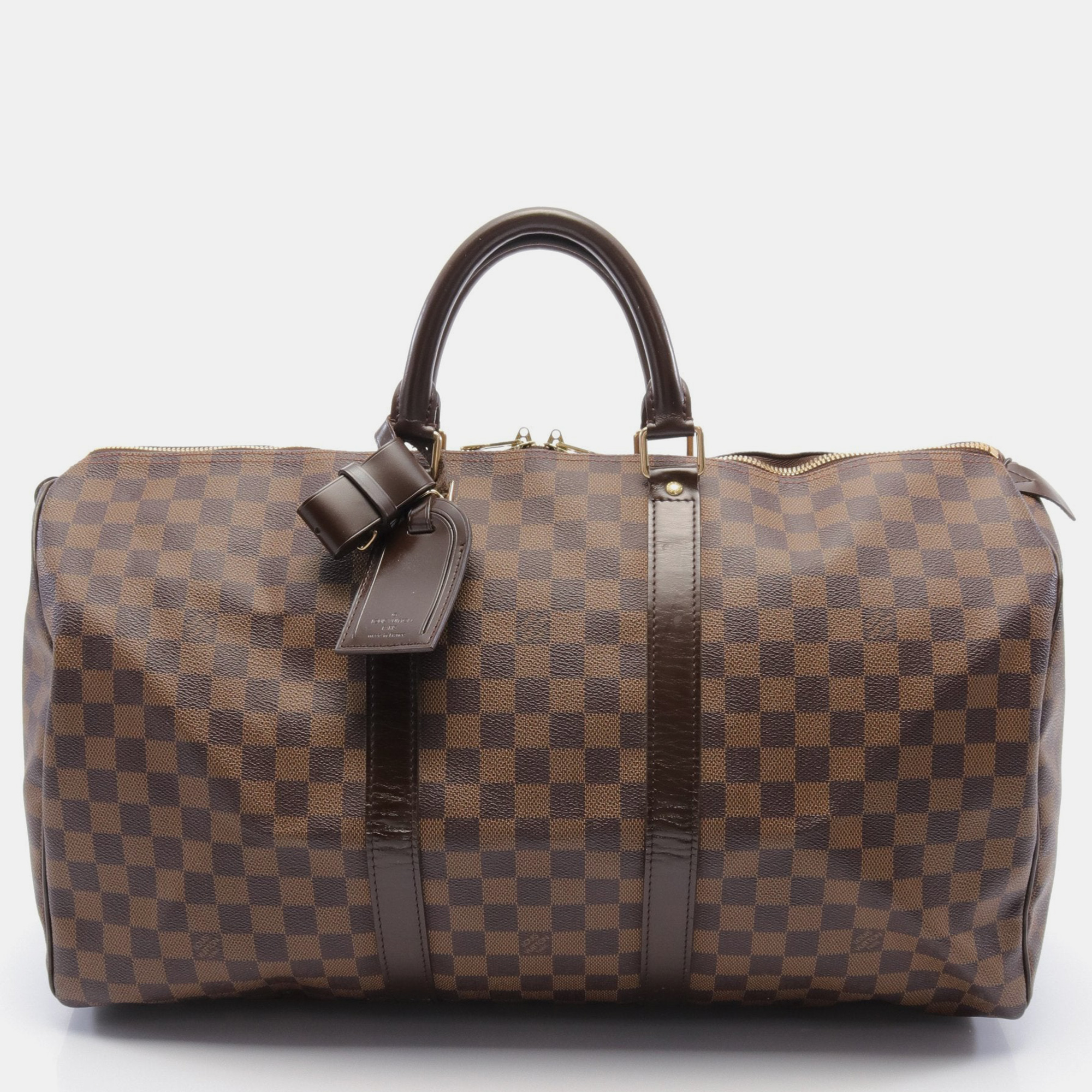 

Louis Vuitton Keepall 50 Damier ebene Boston bag PVC Leather Brown