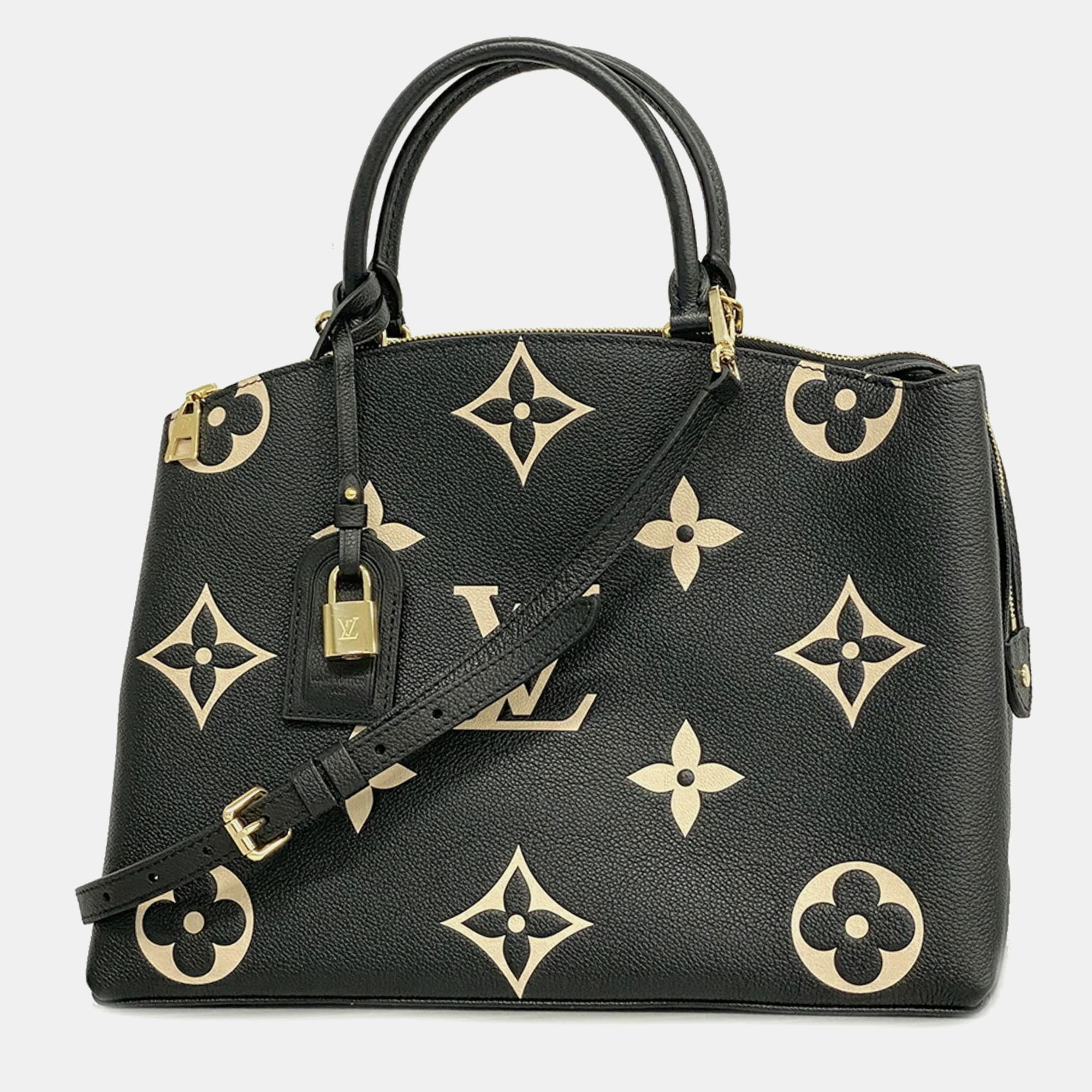 

Louis Vuitton Monogram Empreinte Bicolor Grand Palais MM Handbag, Beige