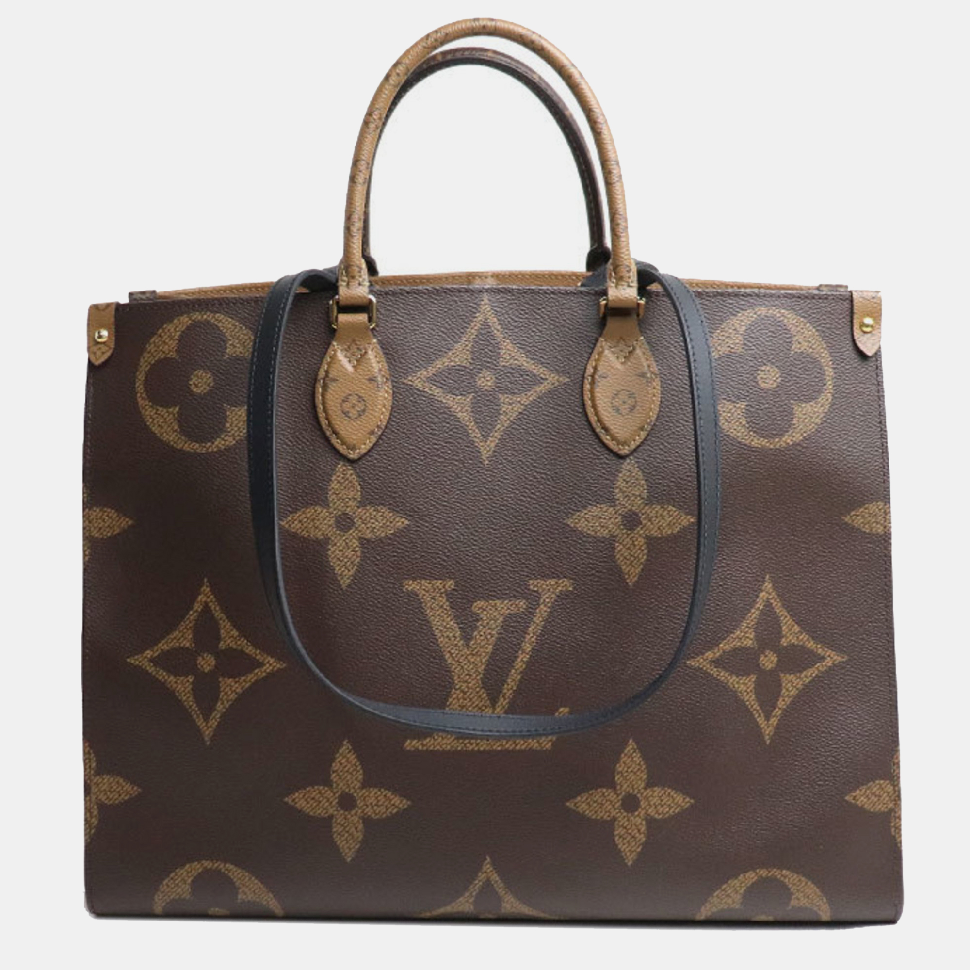 

Louis Vuitton Reverse Monogram Canvas Giant Onthego GM Tote Bag, Brown
