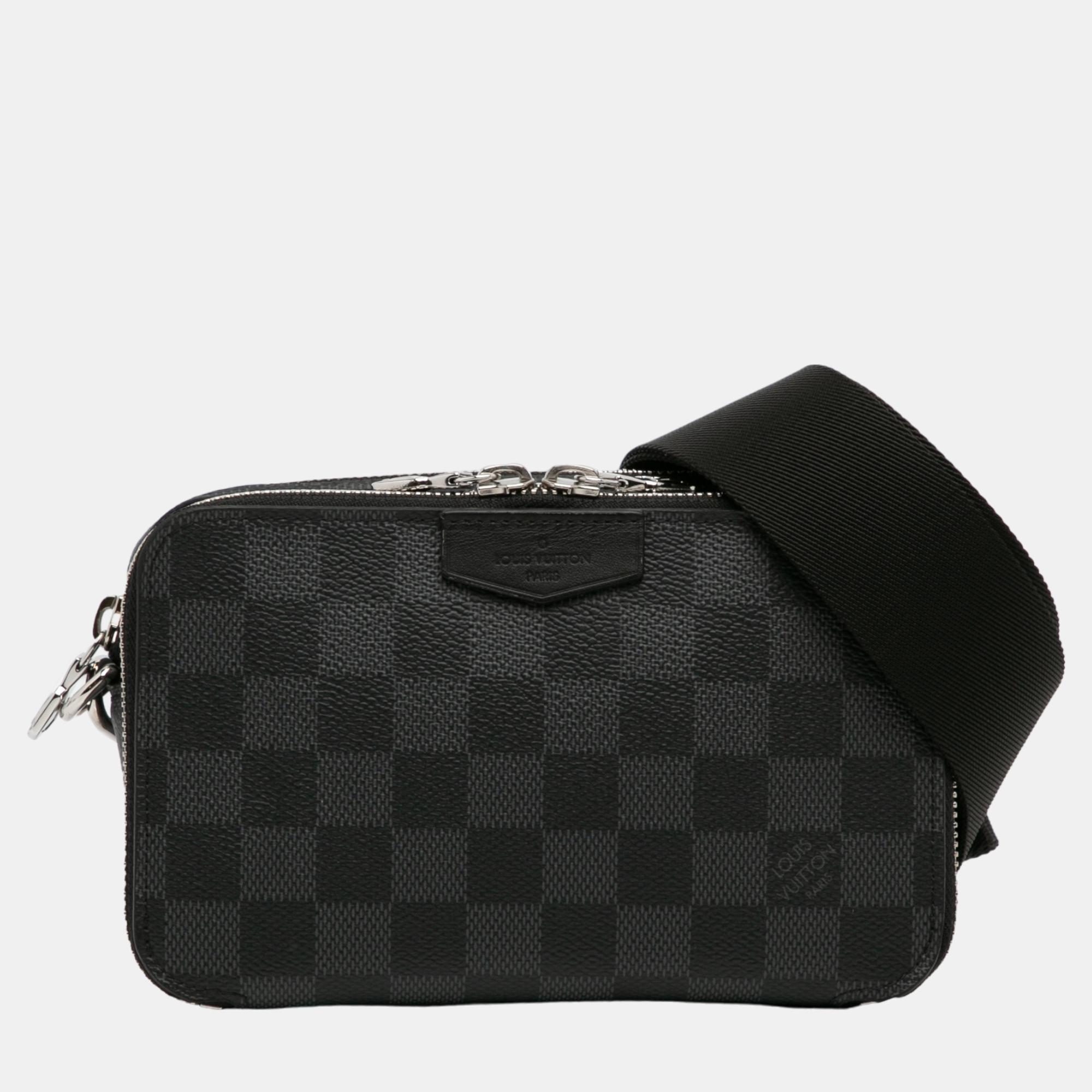 

Louis Vuitton Black Damier Graphite Alpha Wearable Wallet