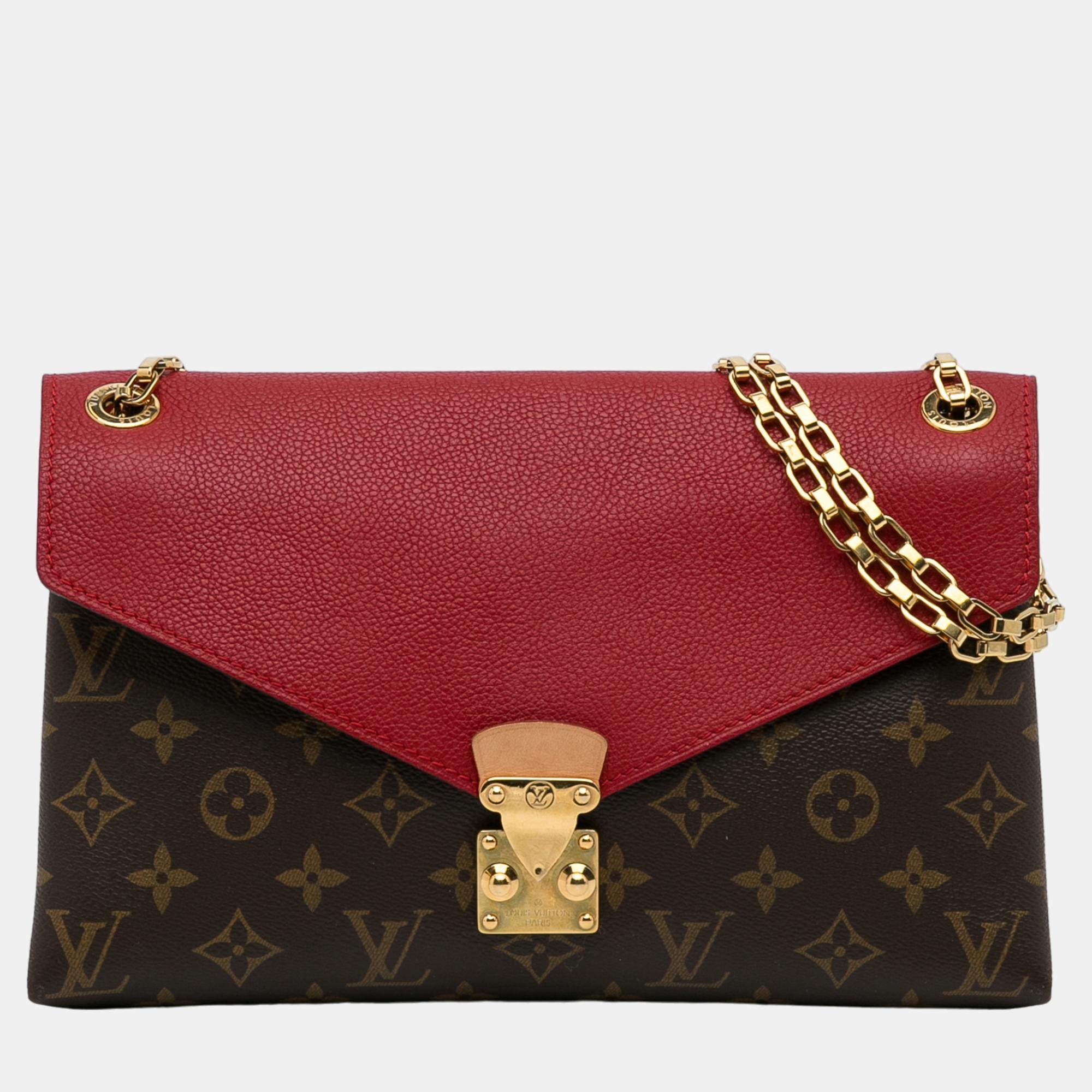 

Louis Vuitton Brown/Red Monogram Pallas Chain