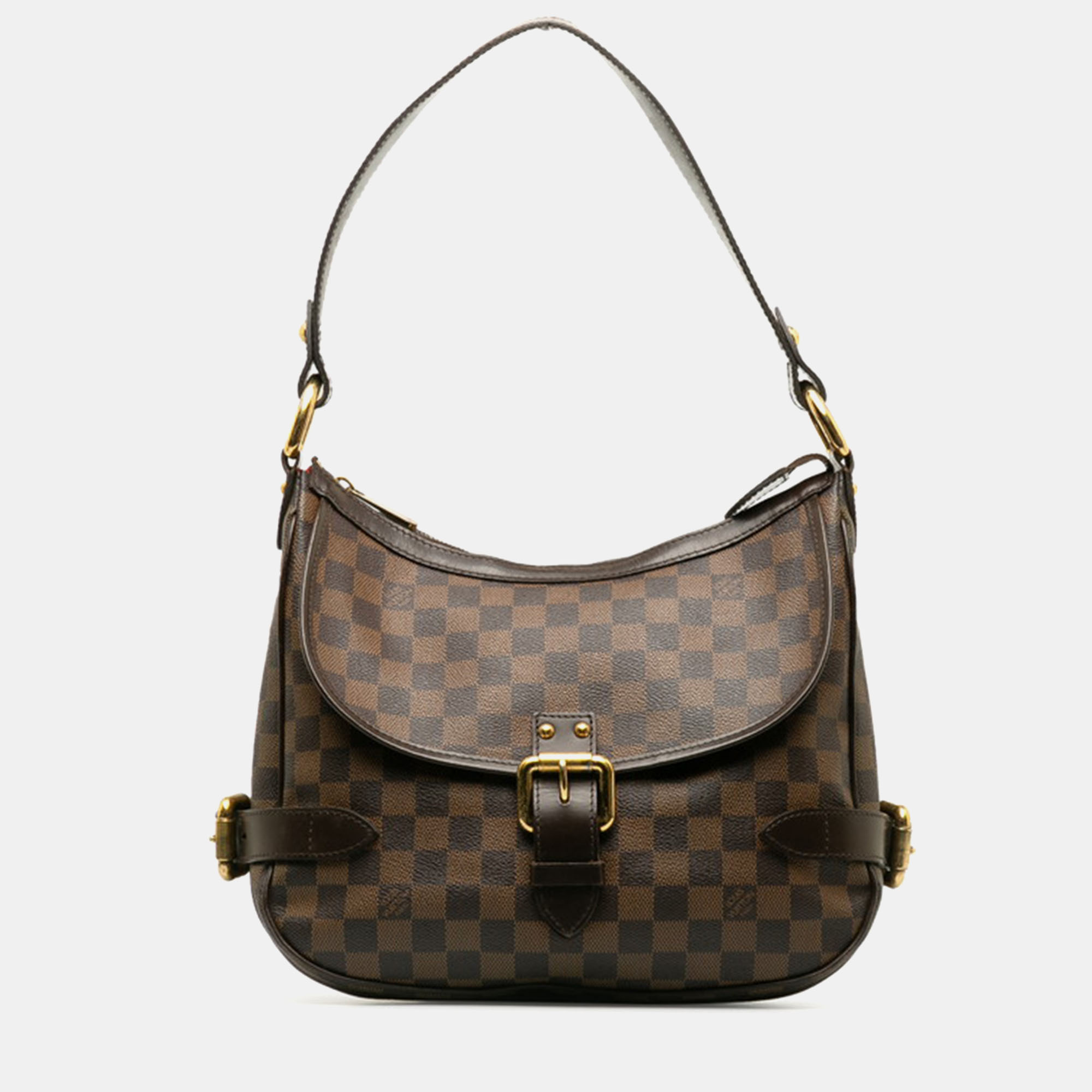 

Louis Vuitton Brown Canvas Damier Ebene Highbury Hobo