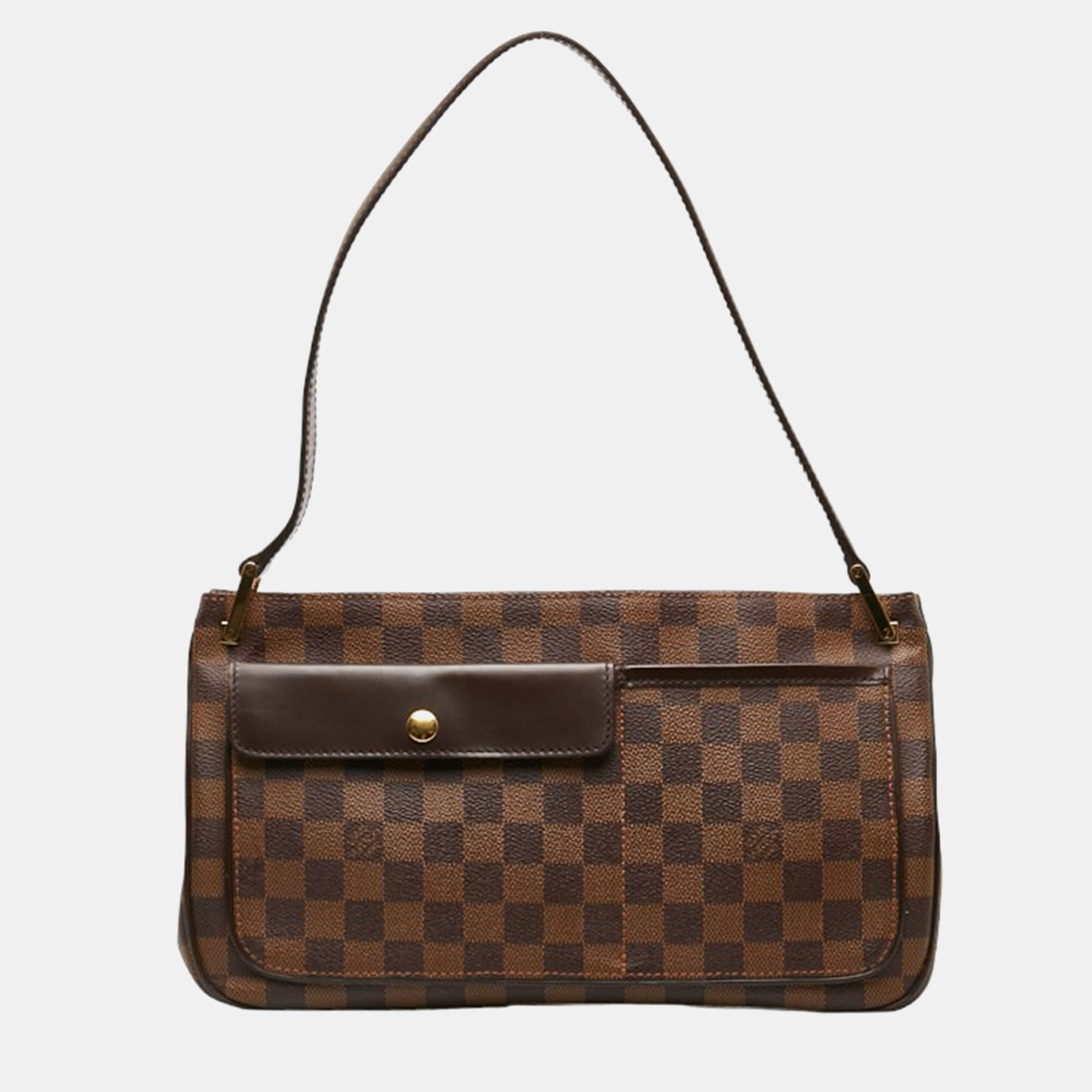 

Louis Vuitton Brown Canvas Damier Ebene Aubagne Bag