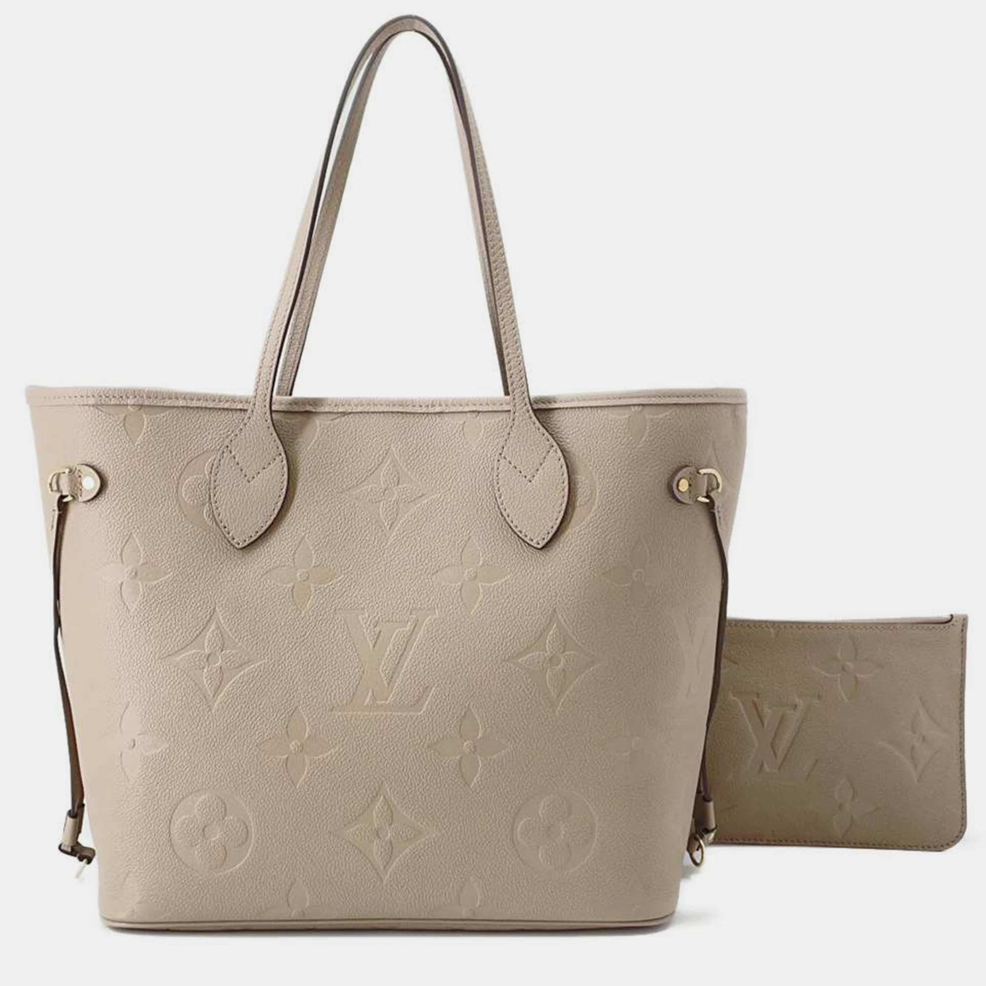 

Louis Vuitton Beige Monogram Giant Empreinte Neverfull MM bag
