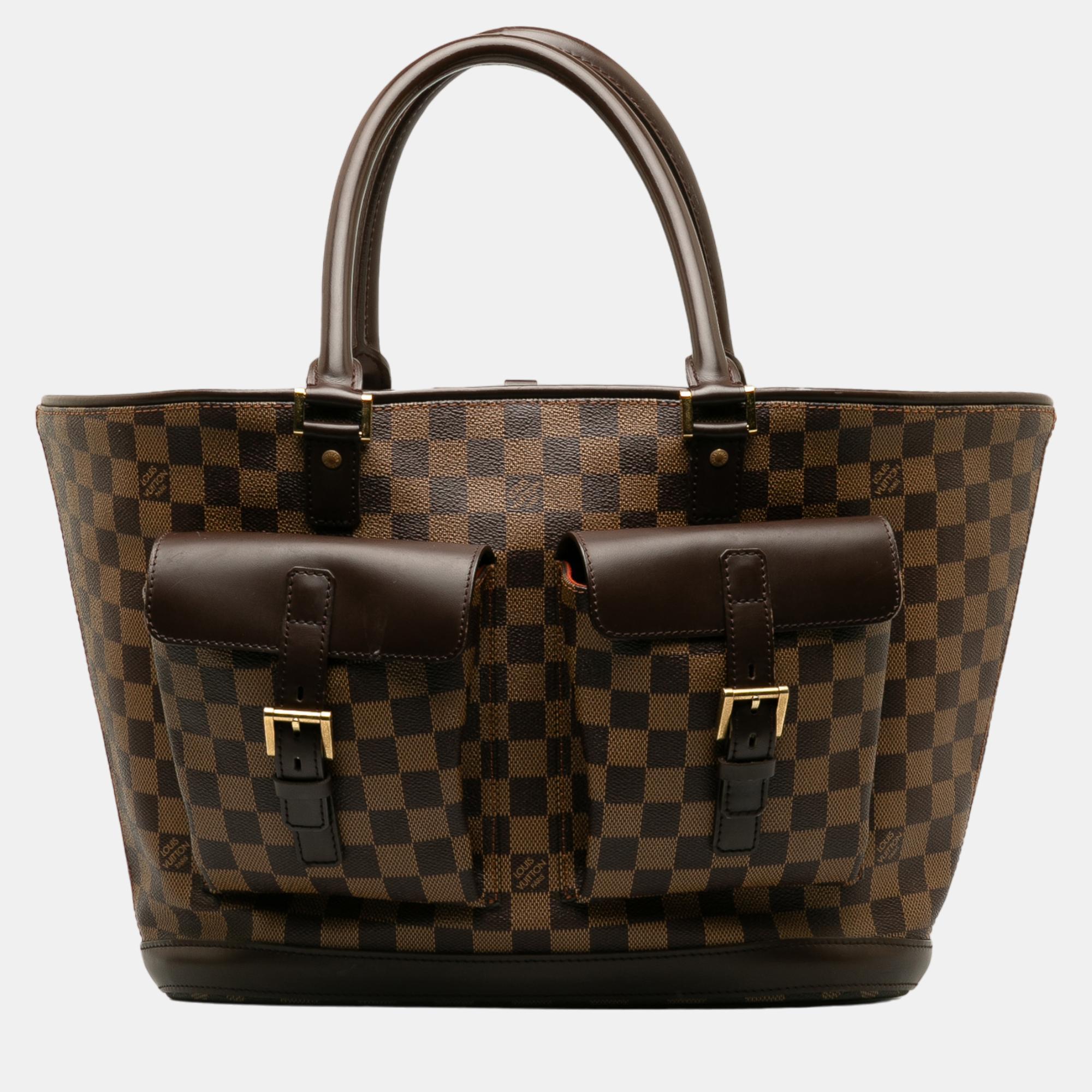 

Louis Vuitton Brown Damier Ebene Manosque GM