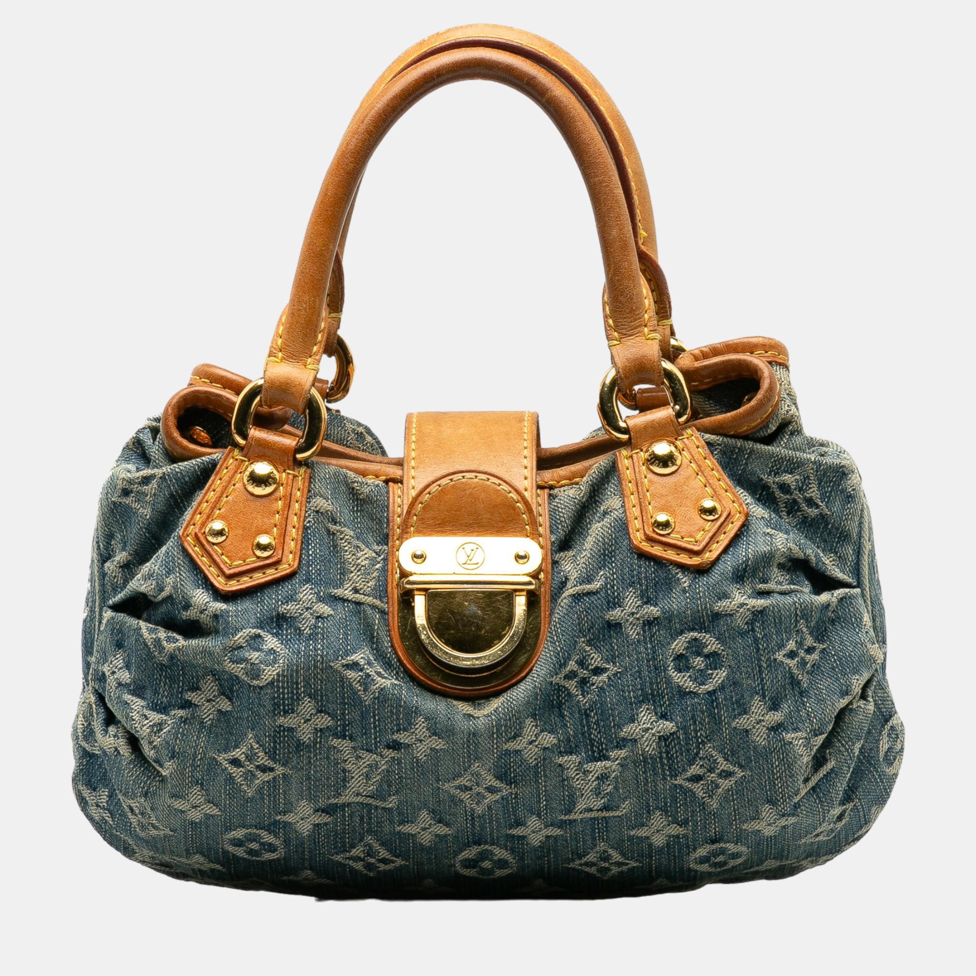 

Louis Vuitton Blue Monogram Denim Pleaty