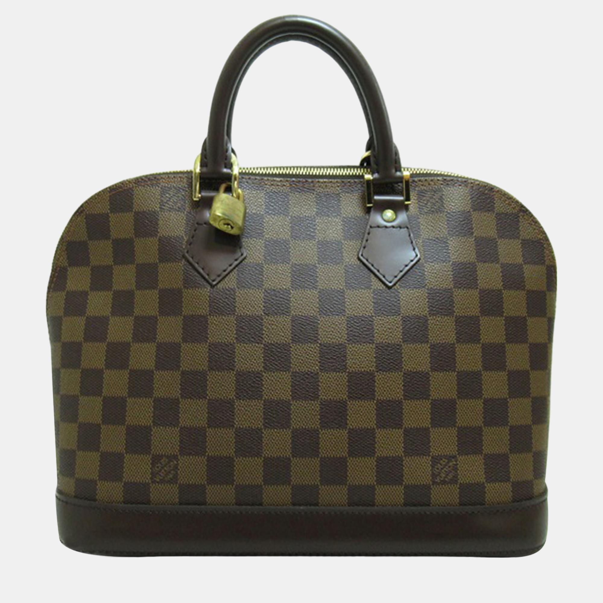 

Louis Vuitton Brown Damier Ebene Alma PM