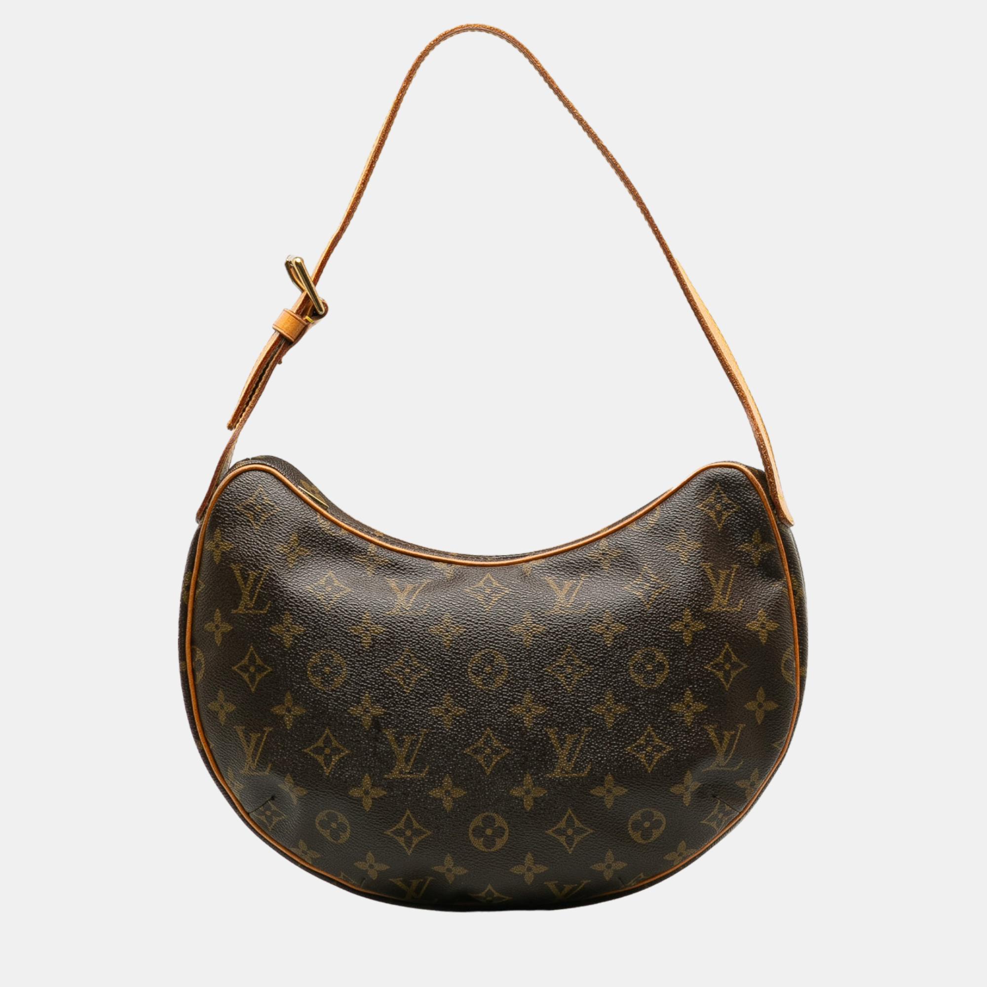 

Louis Vuitton Brown Monogram Croissant MM