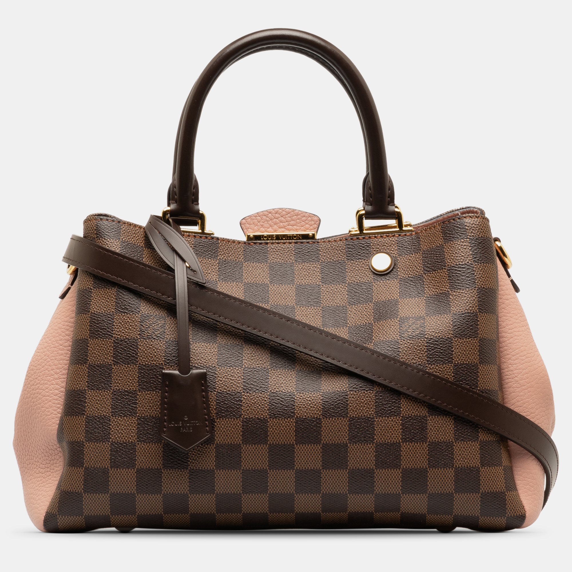 Pre-owned Louis Vuitton Damier Ebene Brittany In Brown