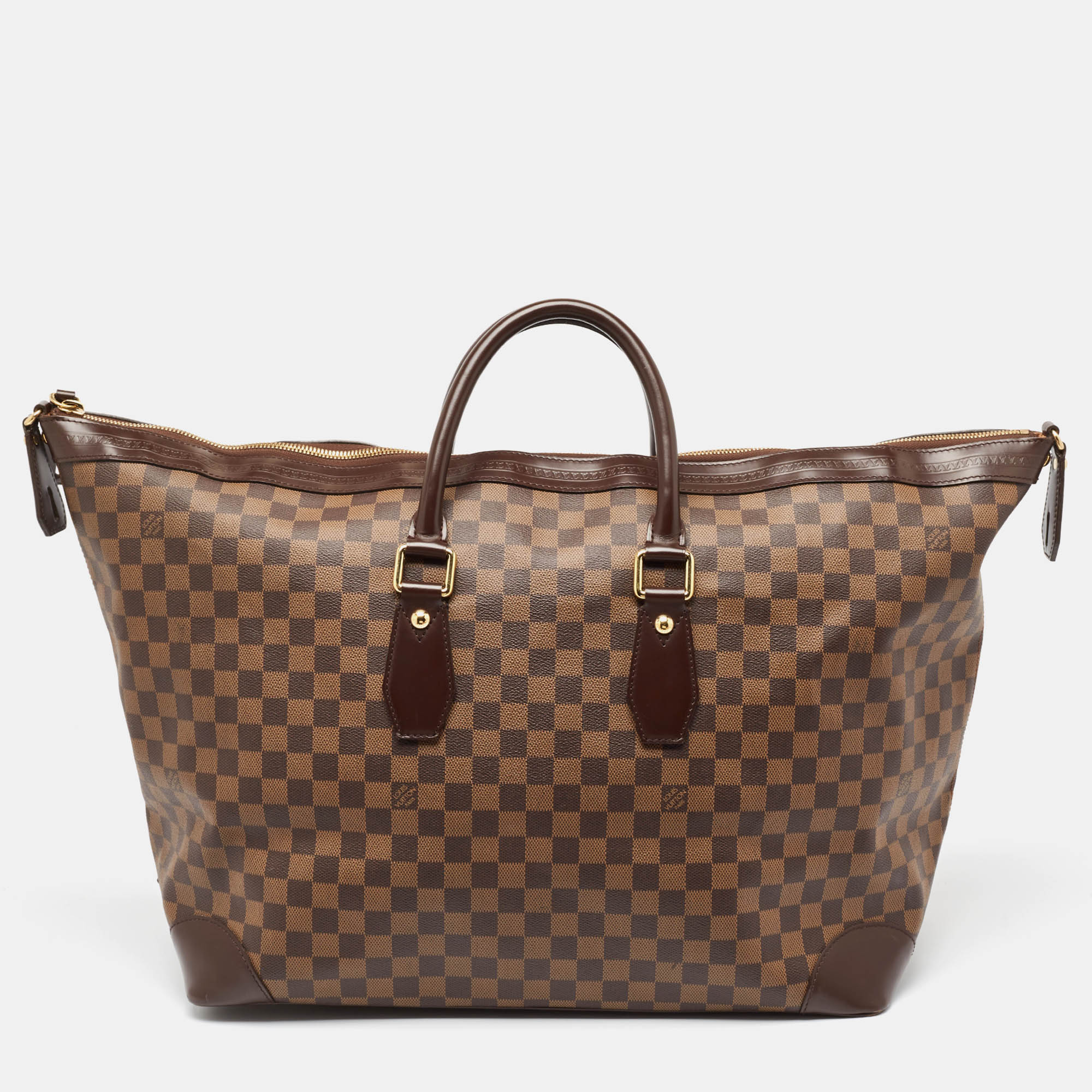

Louis Vuitton Damier Ebene Canvas Vaslav Travel Bag, Brown