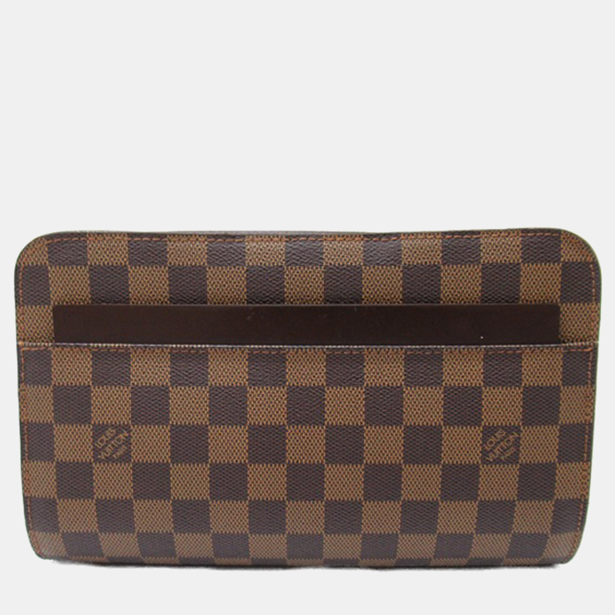 

Louis Vuitton Brown Damier Ebene Canvas Saint Louis Clutch Bag