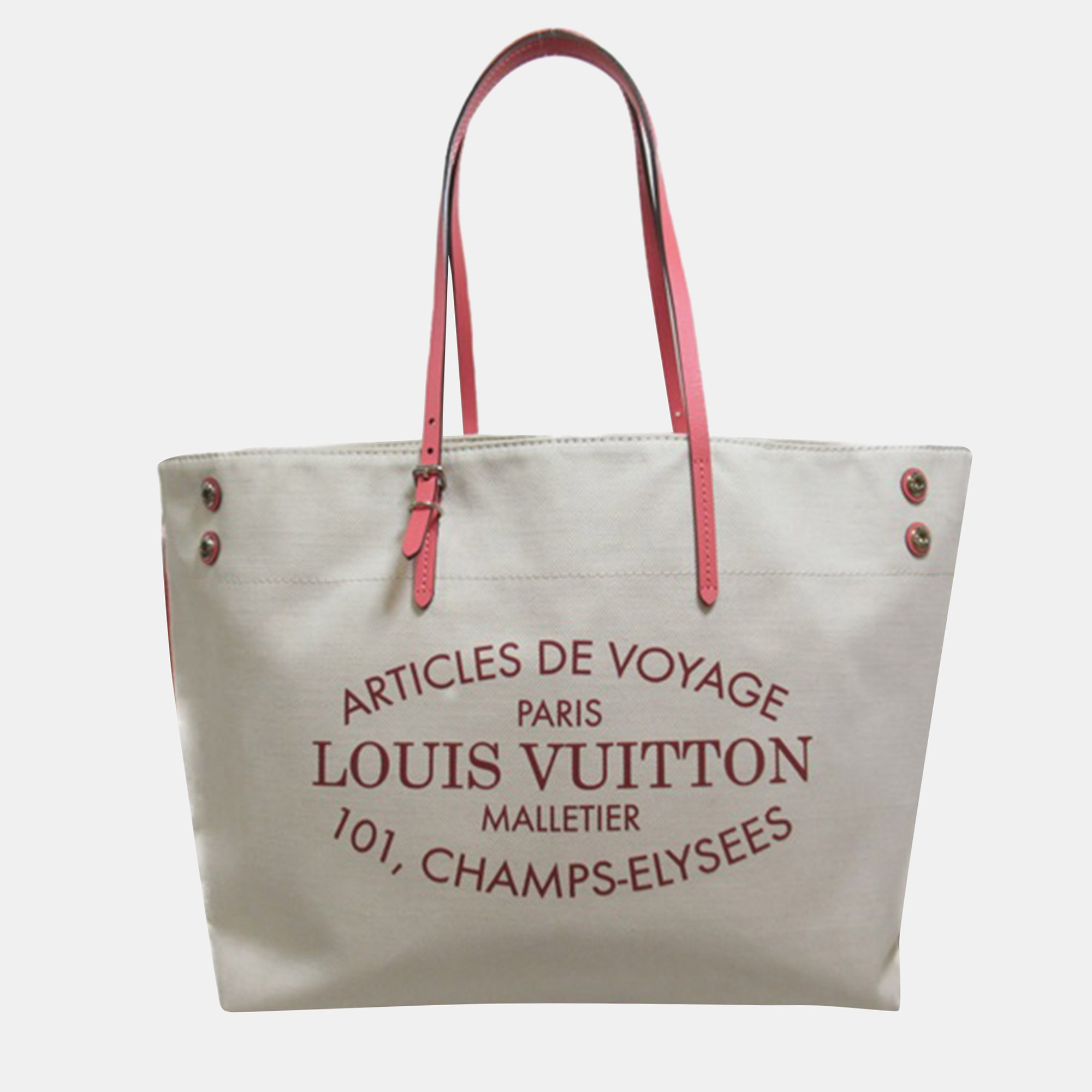 

Louis Vuitton White Canvas Articles de Voyage Cabas MM Tote Bag