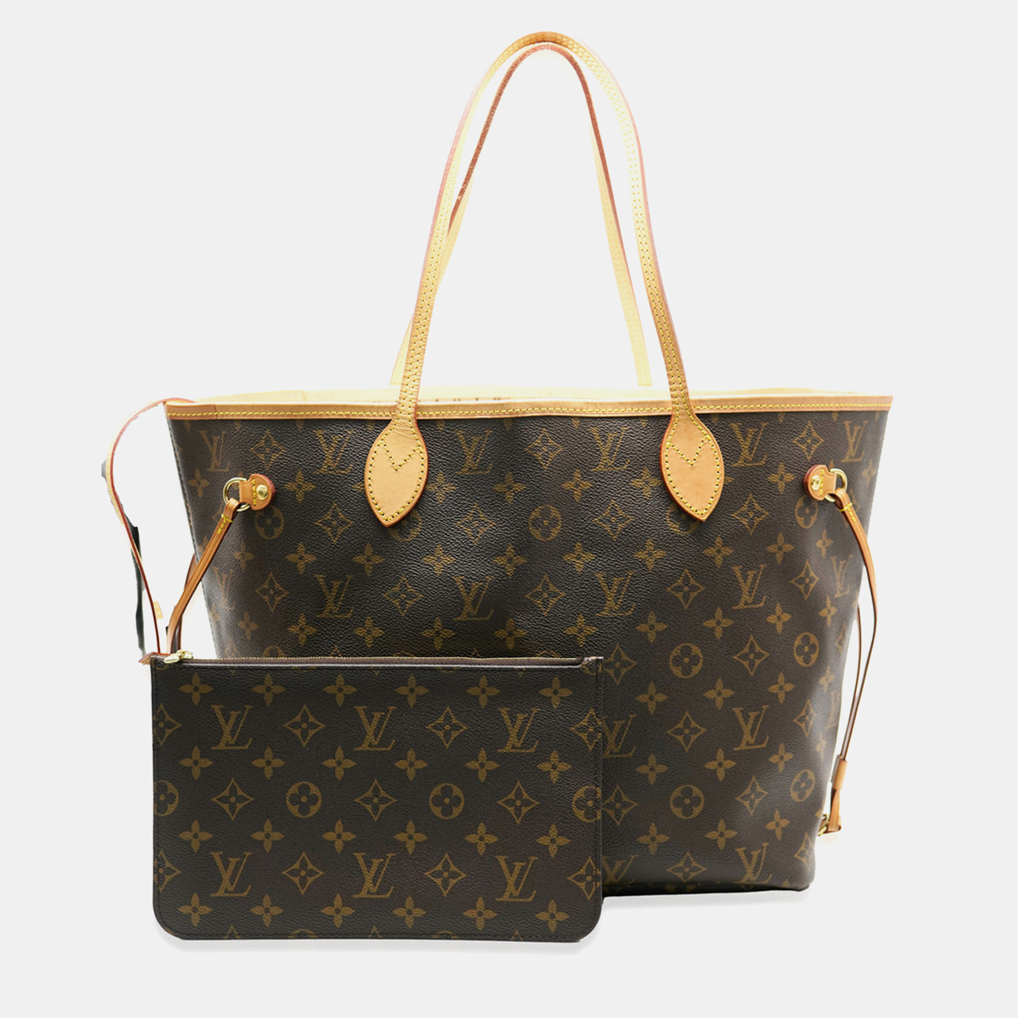 

Louis Vuitton Monogram Canvas Neverfull MM Handbag, Brown