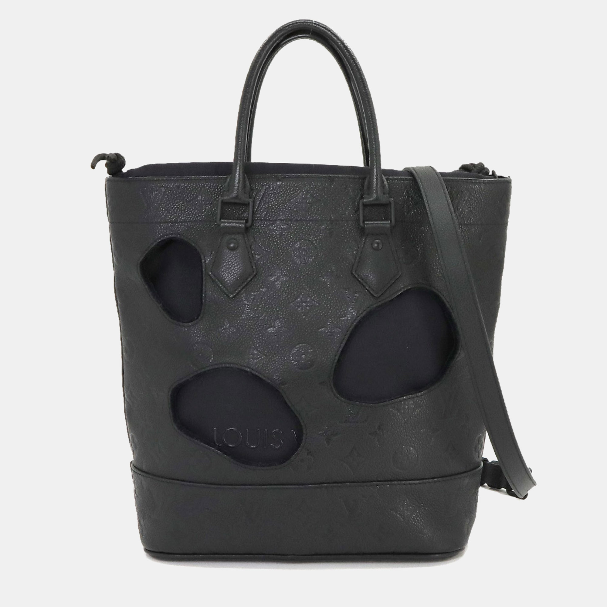 

Louis Vuitton Monogram Empreinte Leather Rei Kawakubo Bag with Holes, Black
