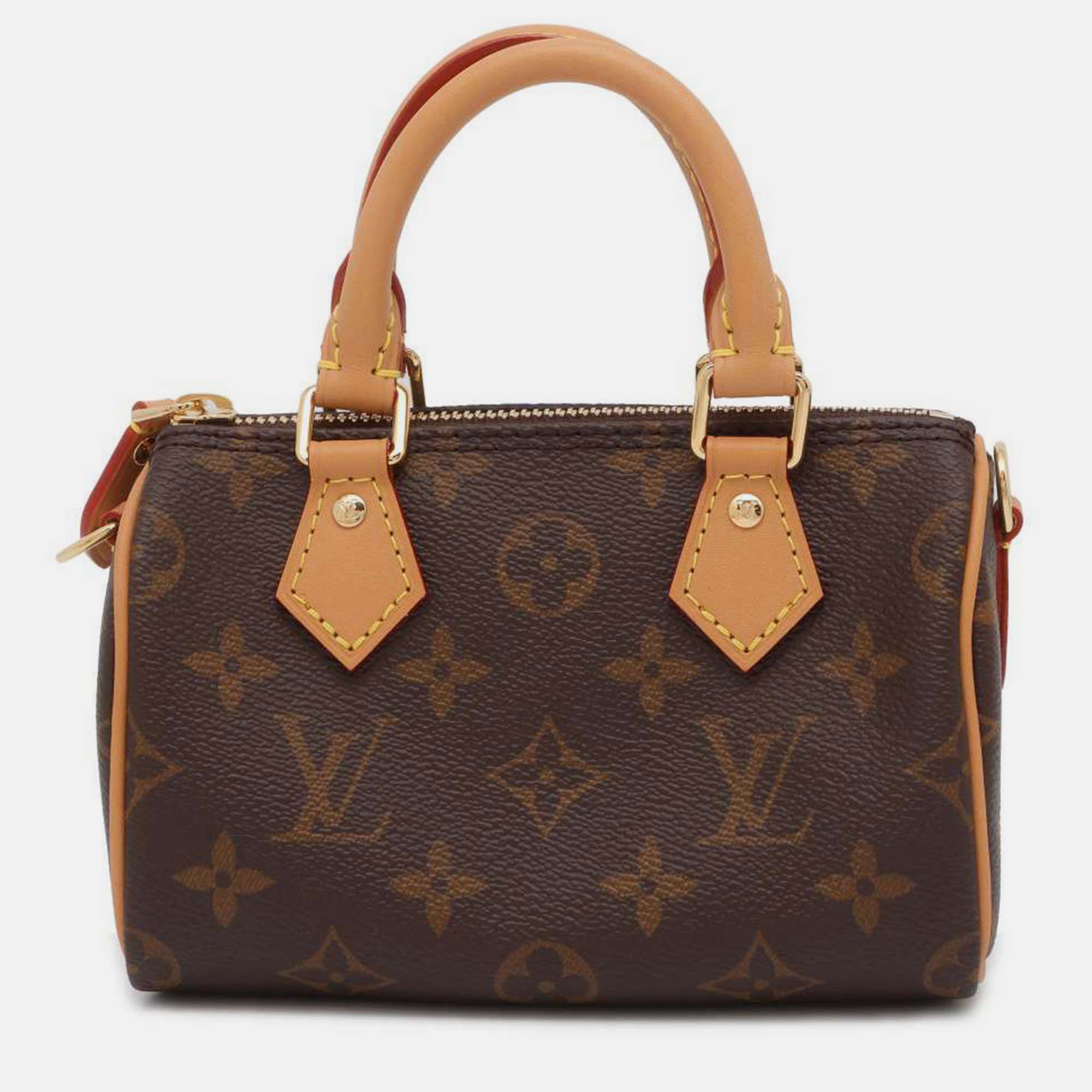 

Louis Vuitton Brown Canvas Speedy nano bag