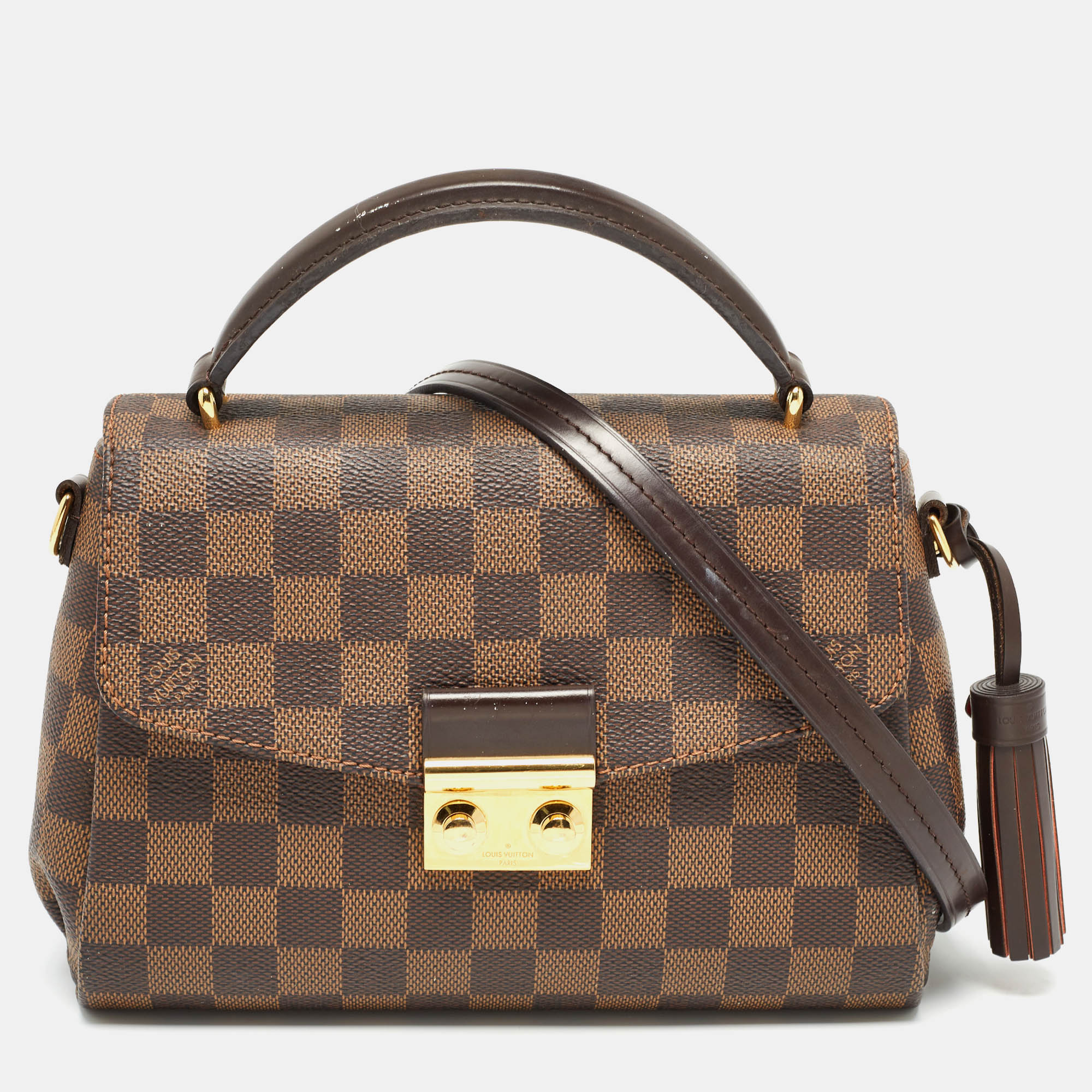 

Louis Vuitton Damier Ebene Canvas Croisette Bag, Brown