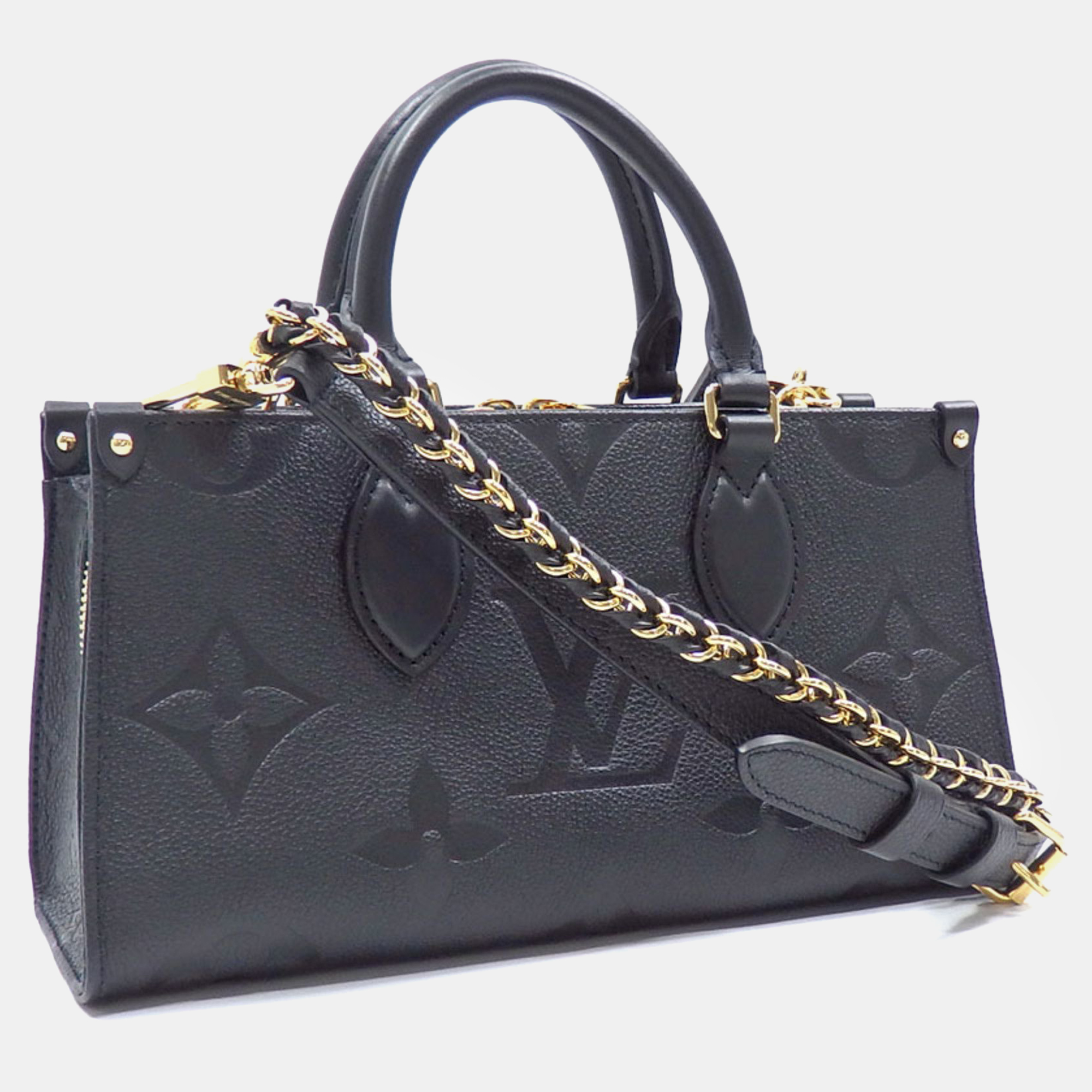 

Louis Vuitton Black Empriete Leather OnTheGo East West Tote Bag