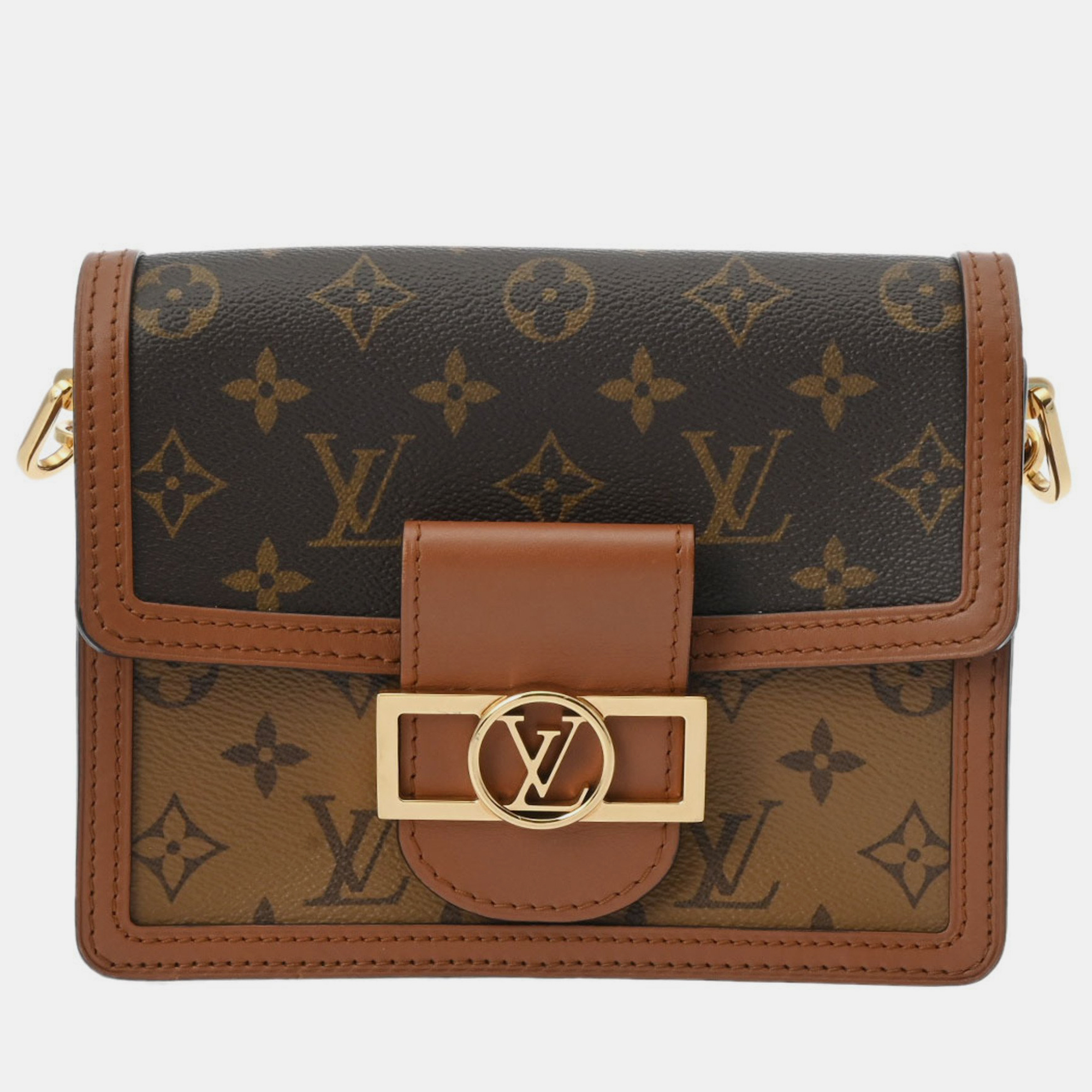 

Louis Vuitton Brown Canvas Mini Dauphine Bag