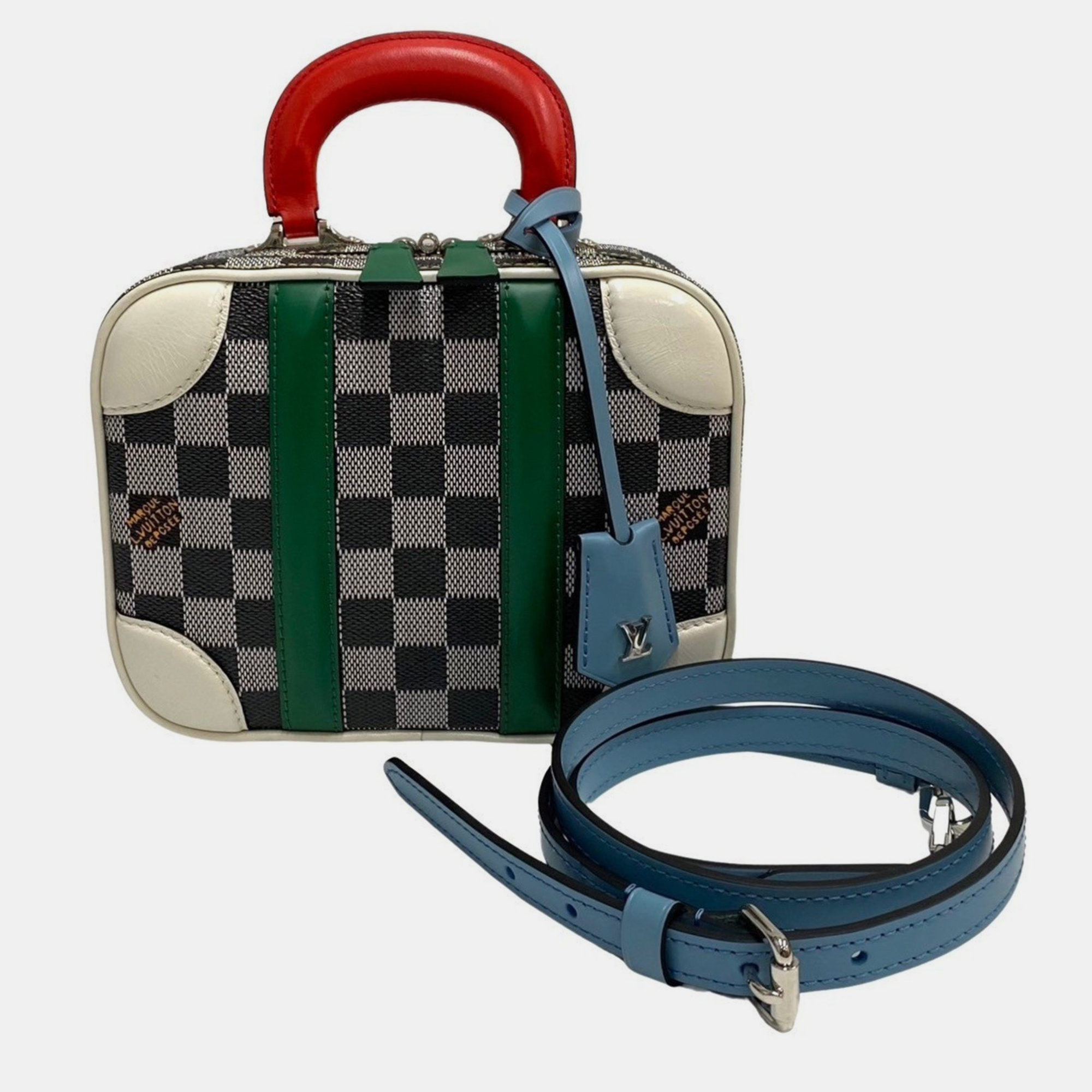 

LOUIS VUITTON Limited Edition Colored Damier BB Valisette Handbag, Multicolor