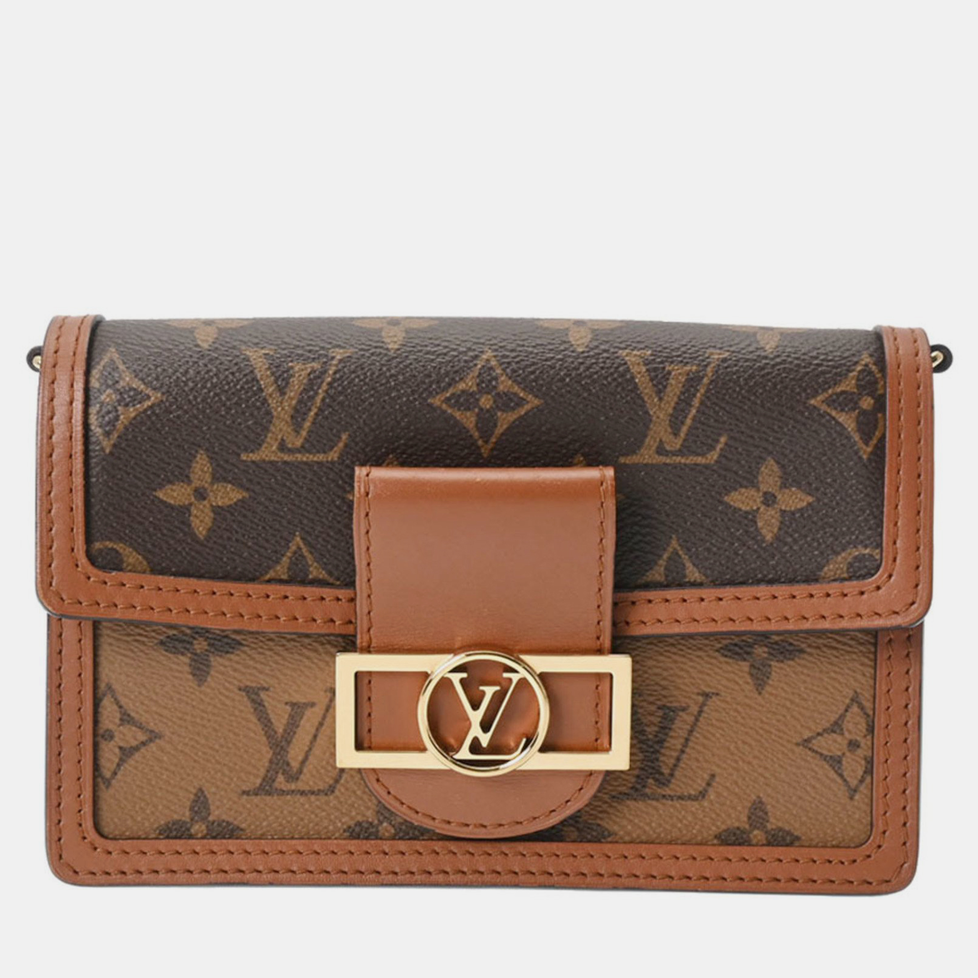 

Louis Vuitton Brown Canvas Dauphine Shoulder Bag