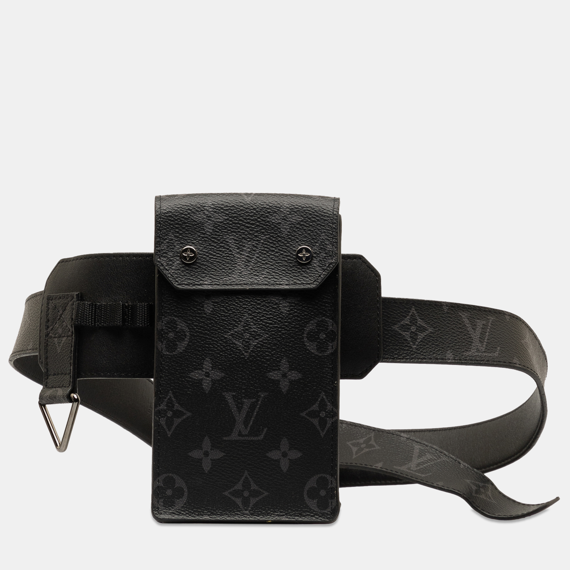 

Louis Vuitton Monogram Eclipse Utility Side Bag, Black