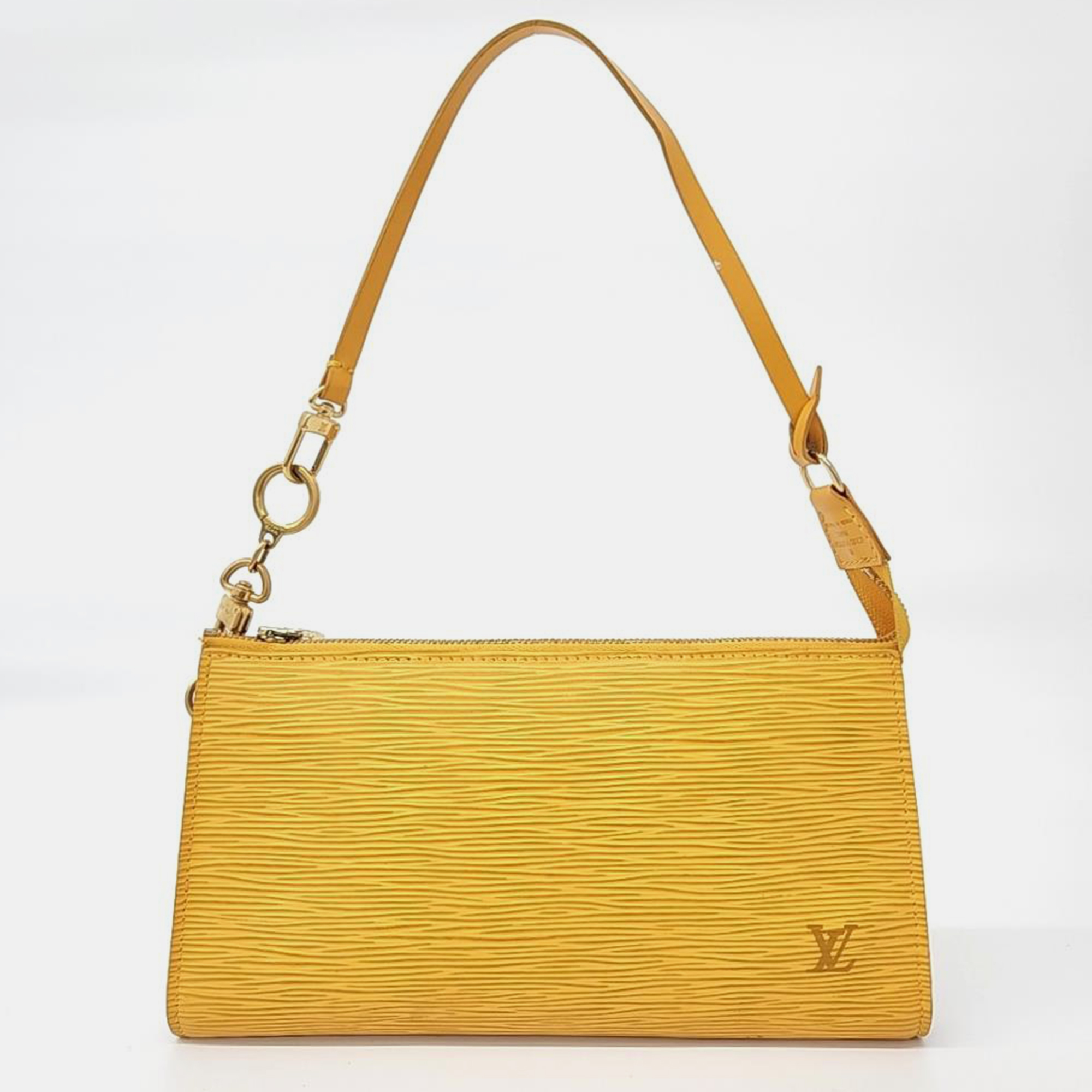 

Louis Vuitton Epi Pochette Bag, Yellow