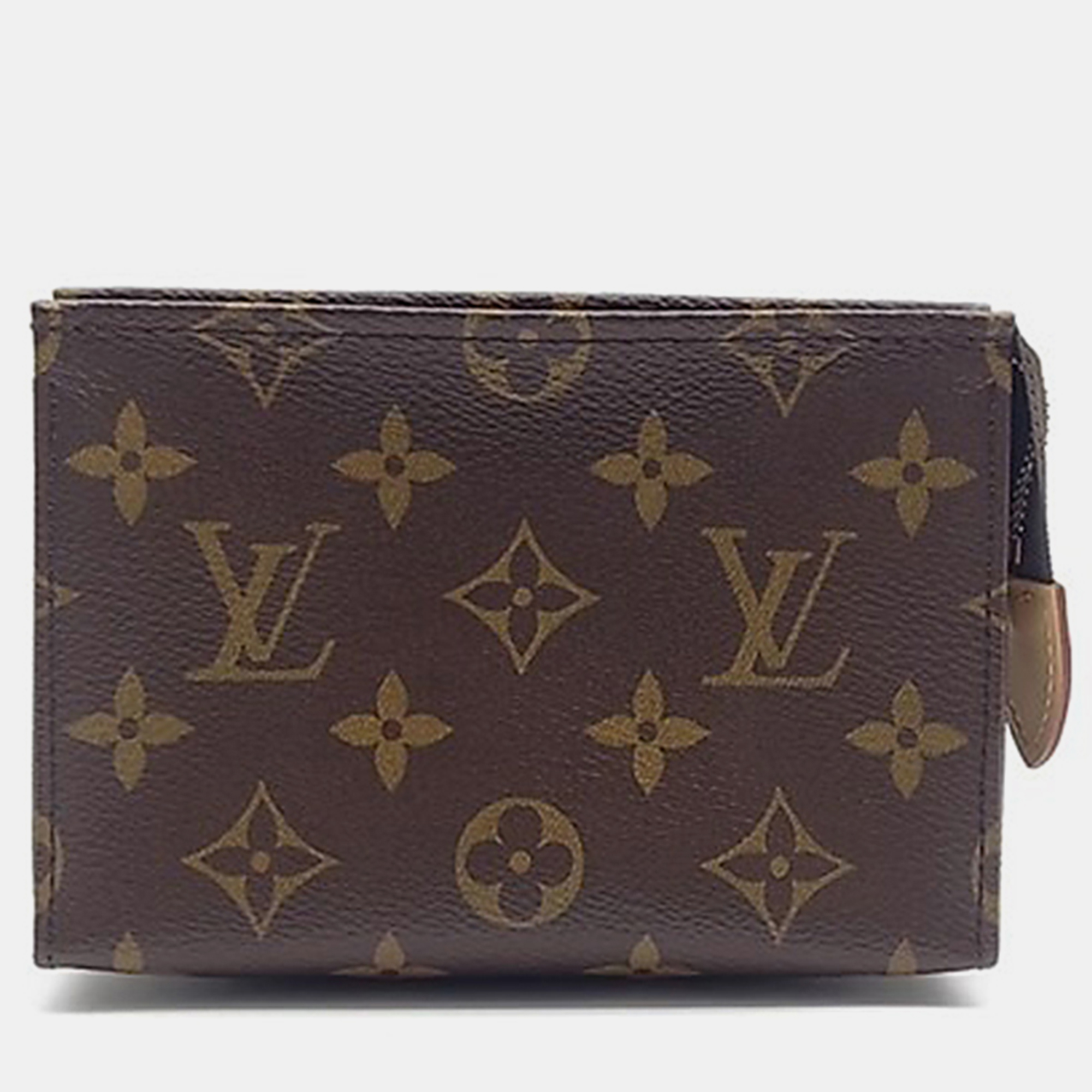 

Louis Vuitton Monogram Pochette Toilette 15 Handbag, Brown