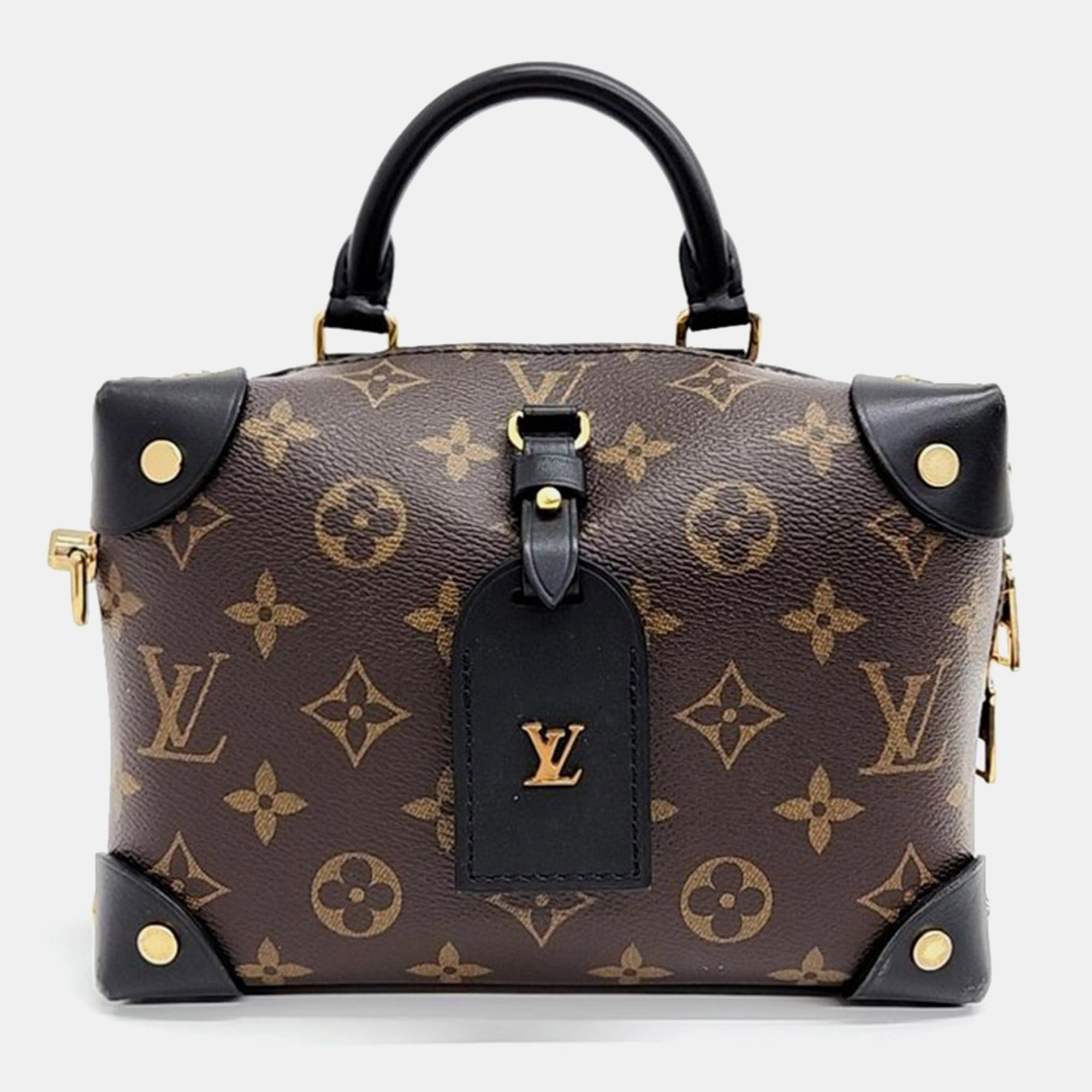 

Louis Vuitton Brown Monogram Petite Malle Souple Bag
