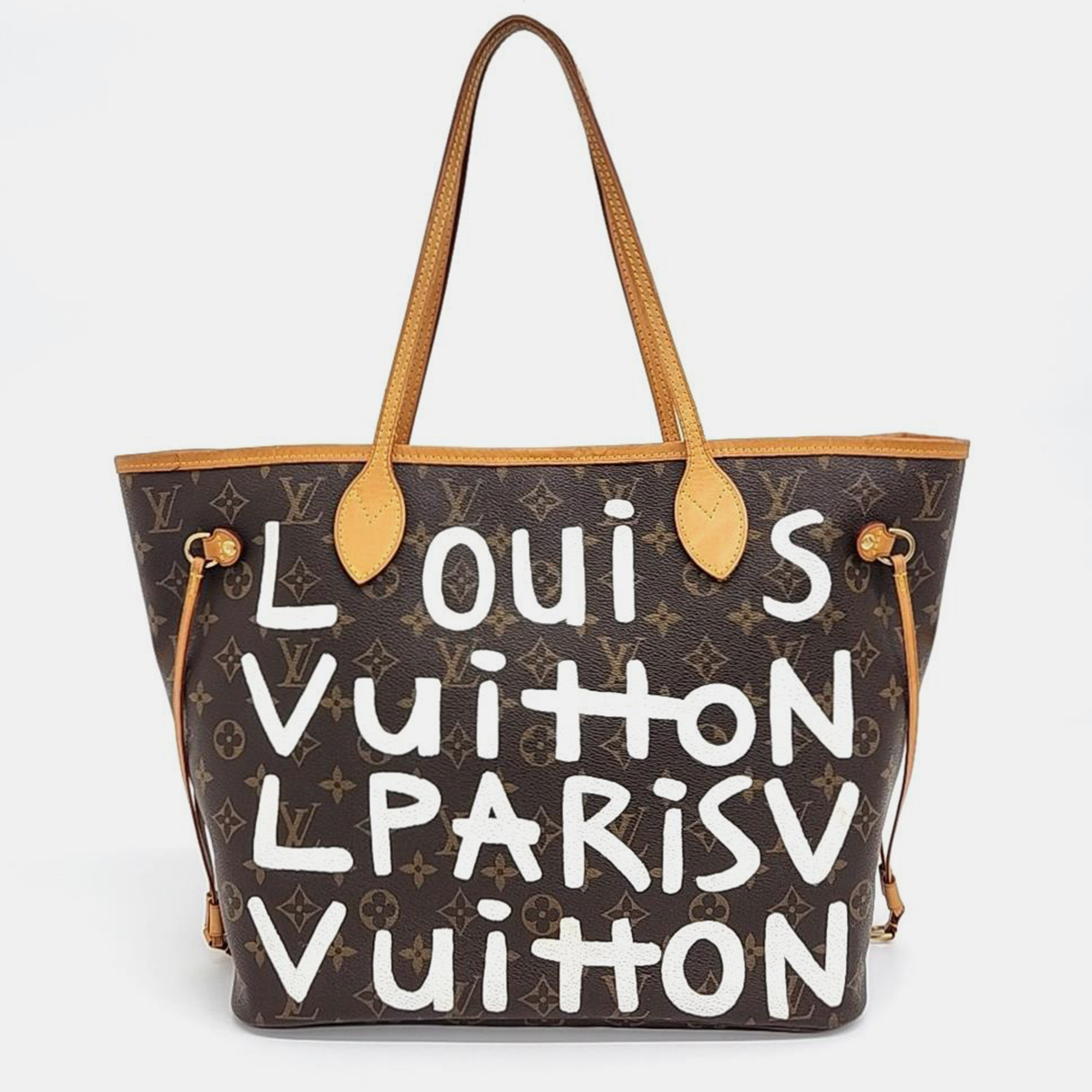 Pre-owned Louis Vuitton Neverfull Mm Handbag In Brown