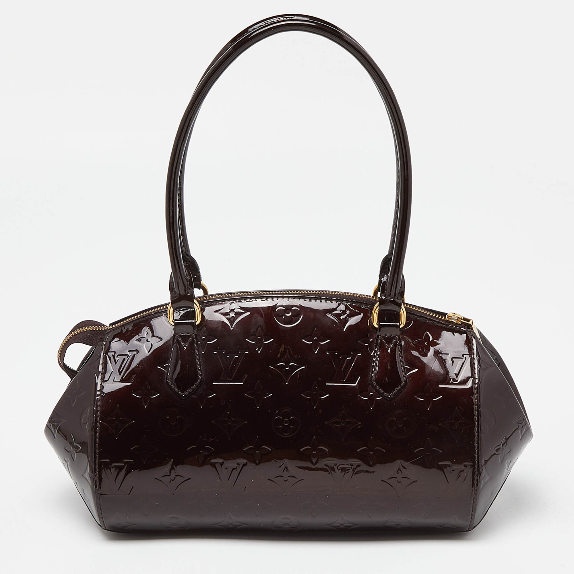 

Louis Vuitton Amarante Monogram Vernis Sherwood PM Bag, Burgundy