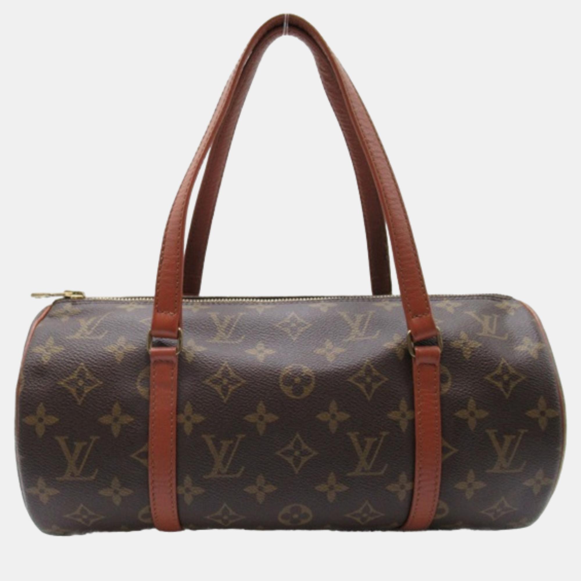 

Louis Vuitton Brown Canvas Papillon 30 Satchels