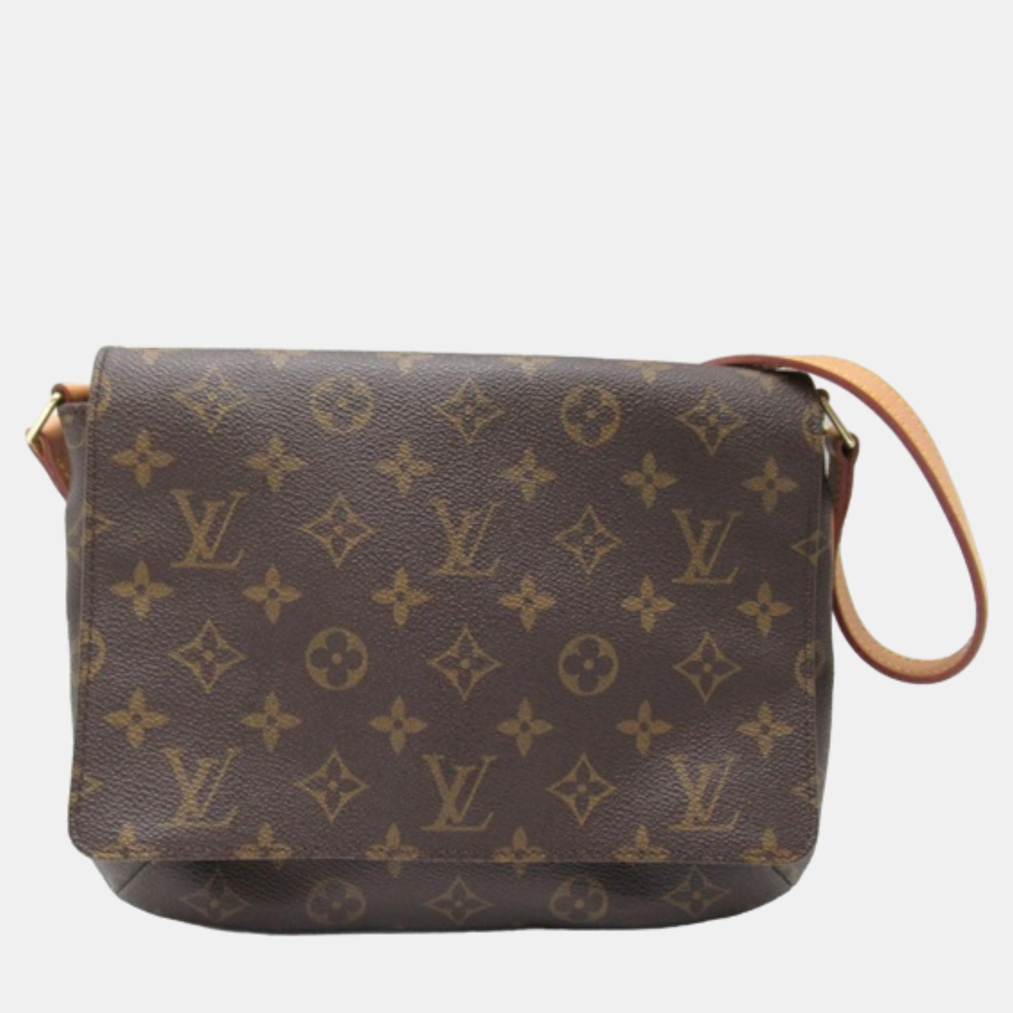 

Louis Vuitton Brown Canvas Monogram Musette Tango Short Strap Crossbody Bag