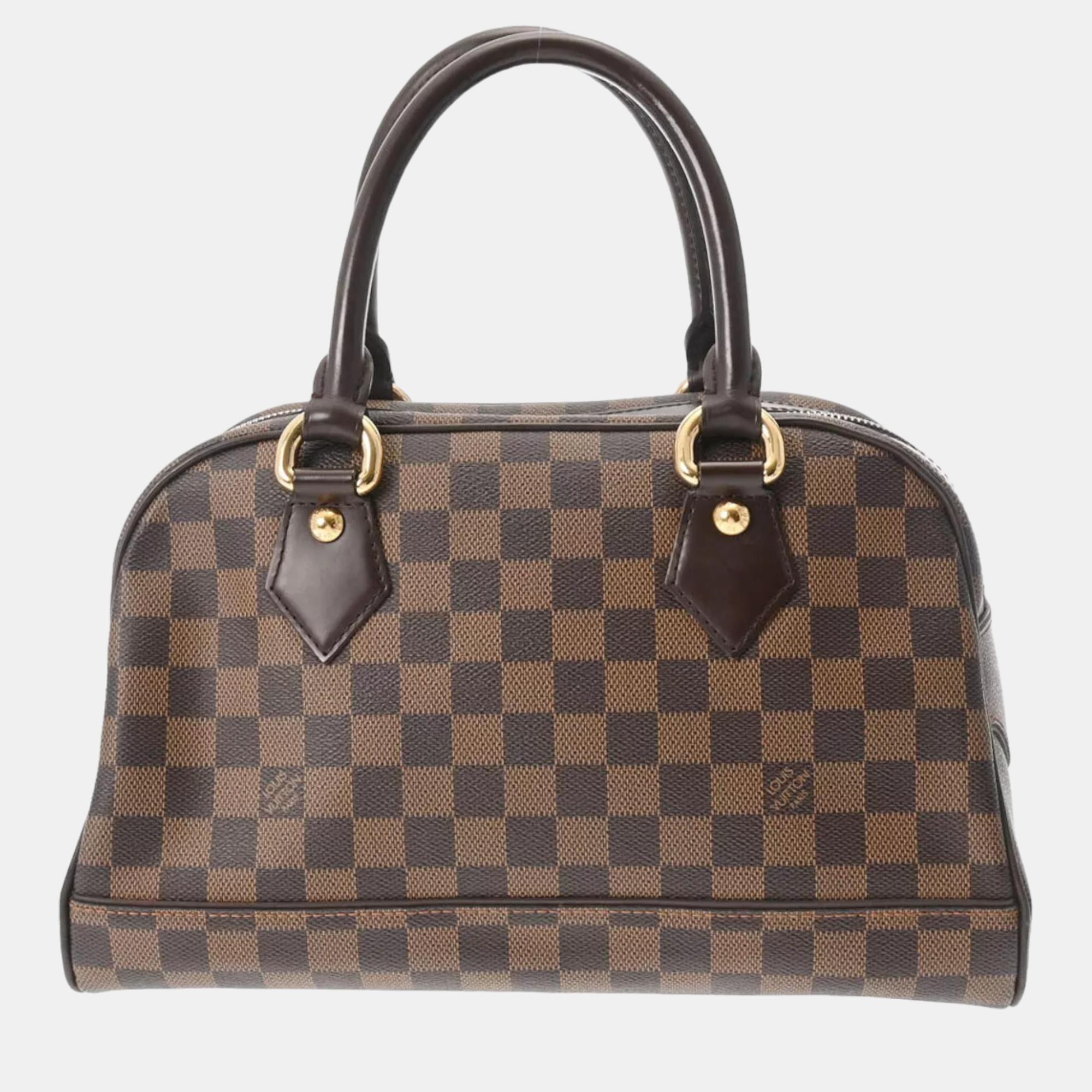 

Louis Vuitton Brown Coated Canvas Duomo Satchel Bag