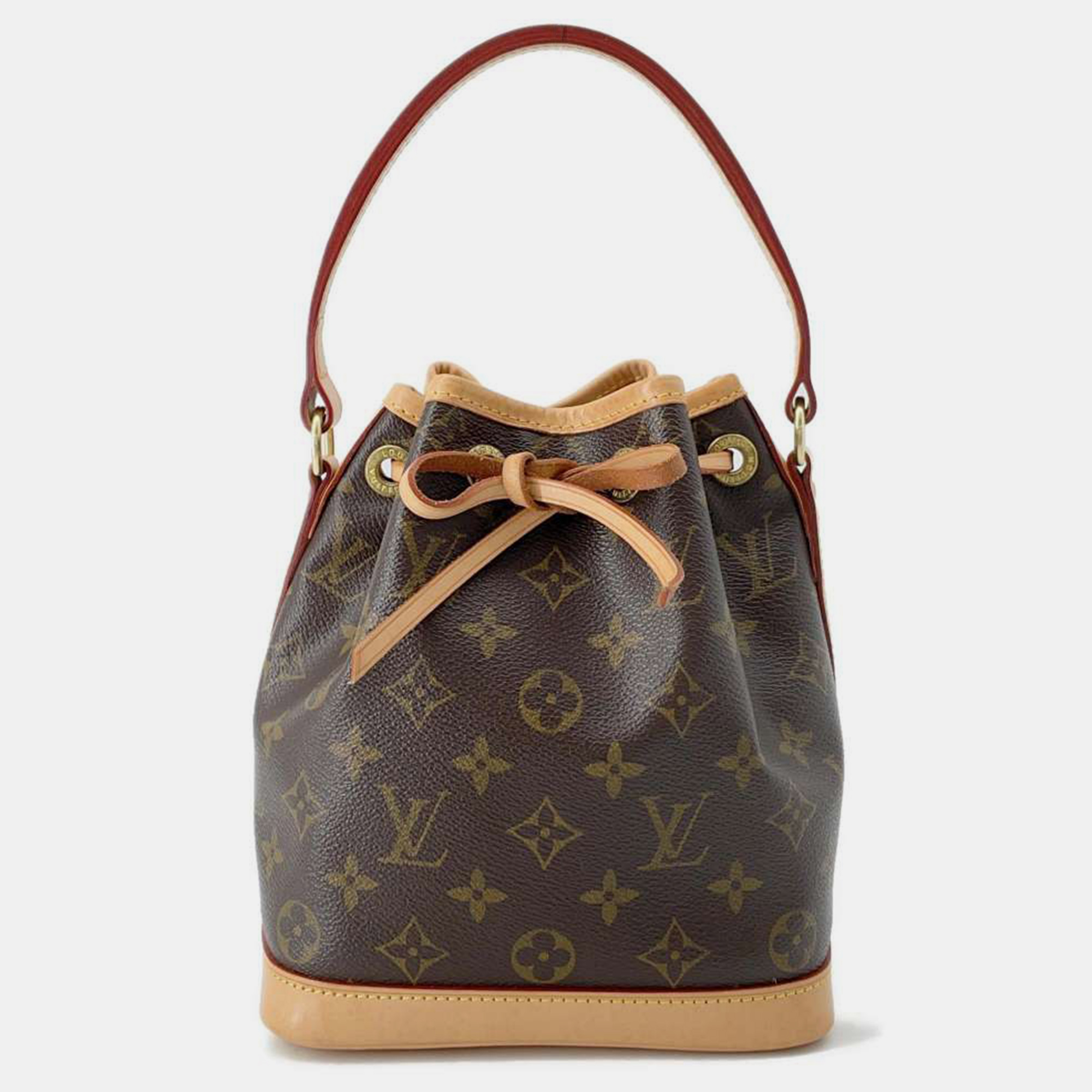 Pre-owned Louis Vuitton Monogram Canvas Neonoe Bucket Bag In Brown