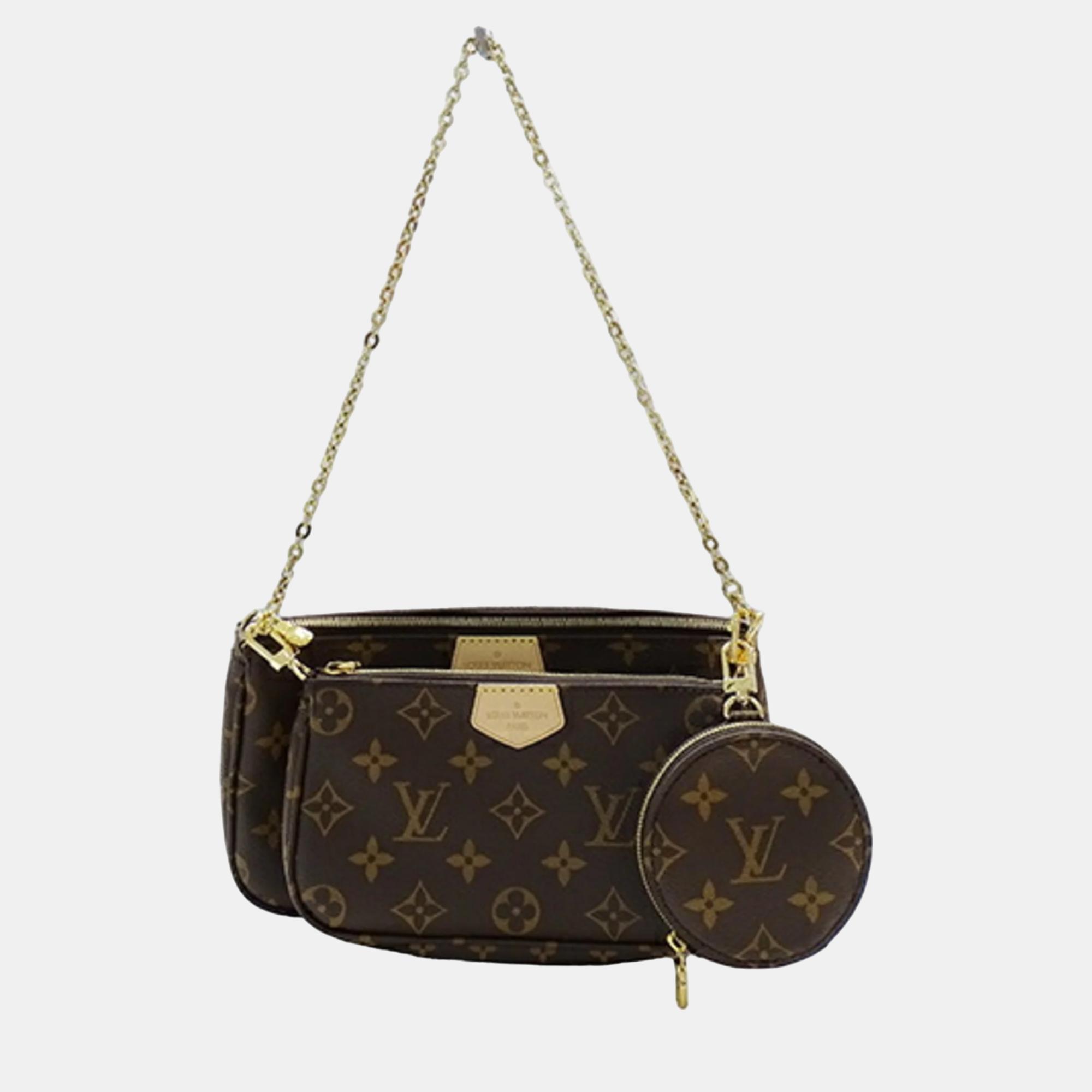

Louis Vuitton Canvas  multi-pochette accessories Shoulder Bag, Brown