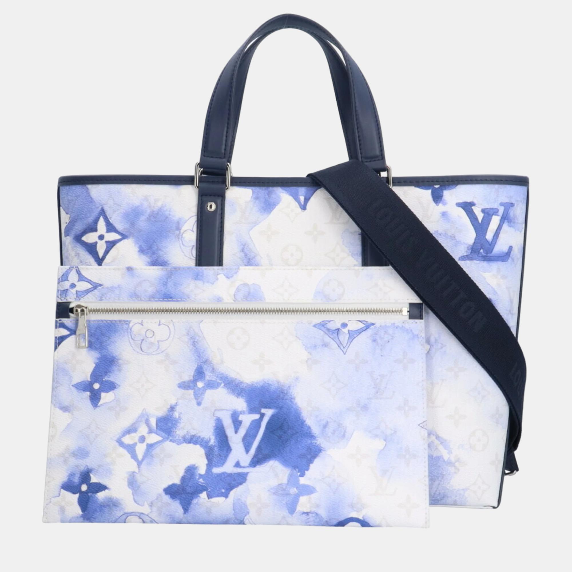 

Louis Vuitton Blue Monogram Watercolor Canvas Weekend PM Tote Bag