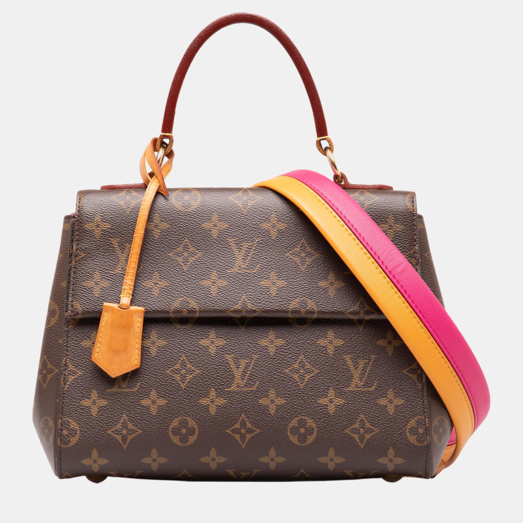 Pre-owned Louis Vuitton Brown Monogram Cluny Bb