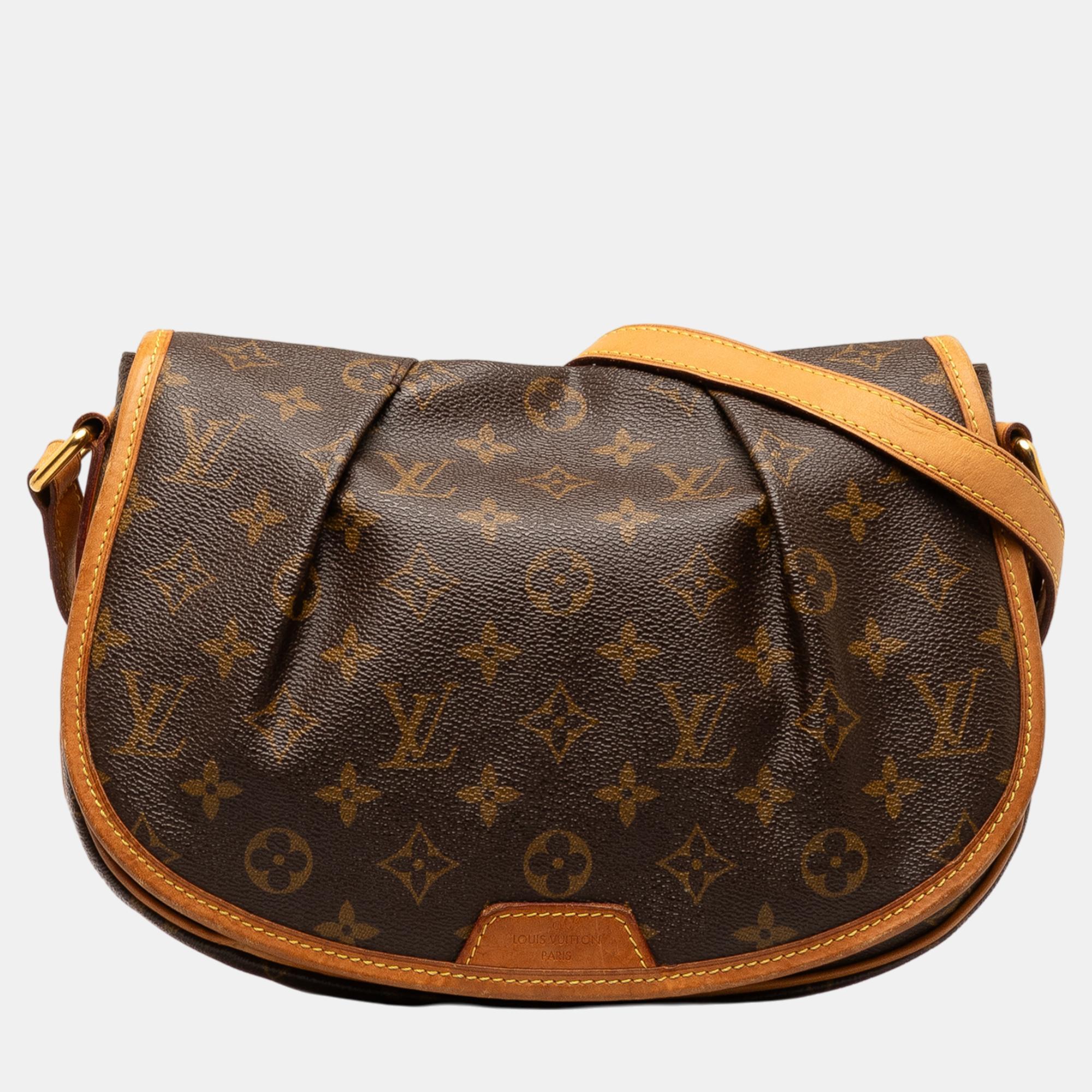 

Louis Vuitton Brown Monogram Menilmontant PM