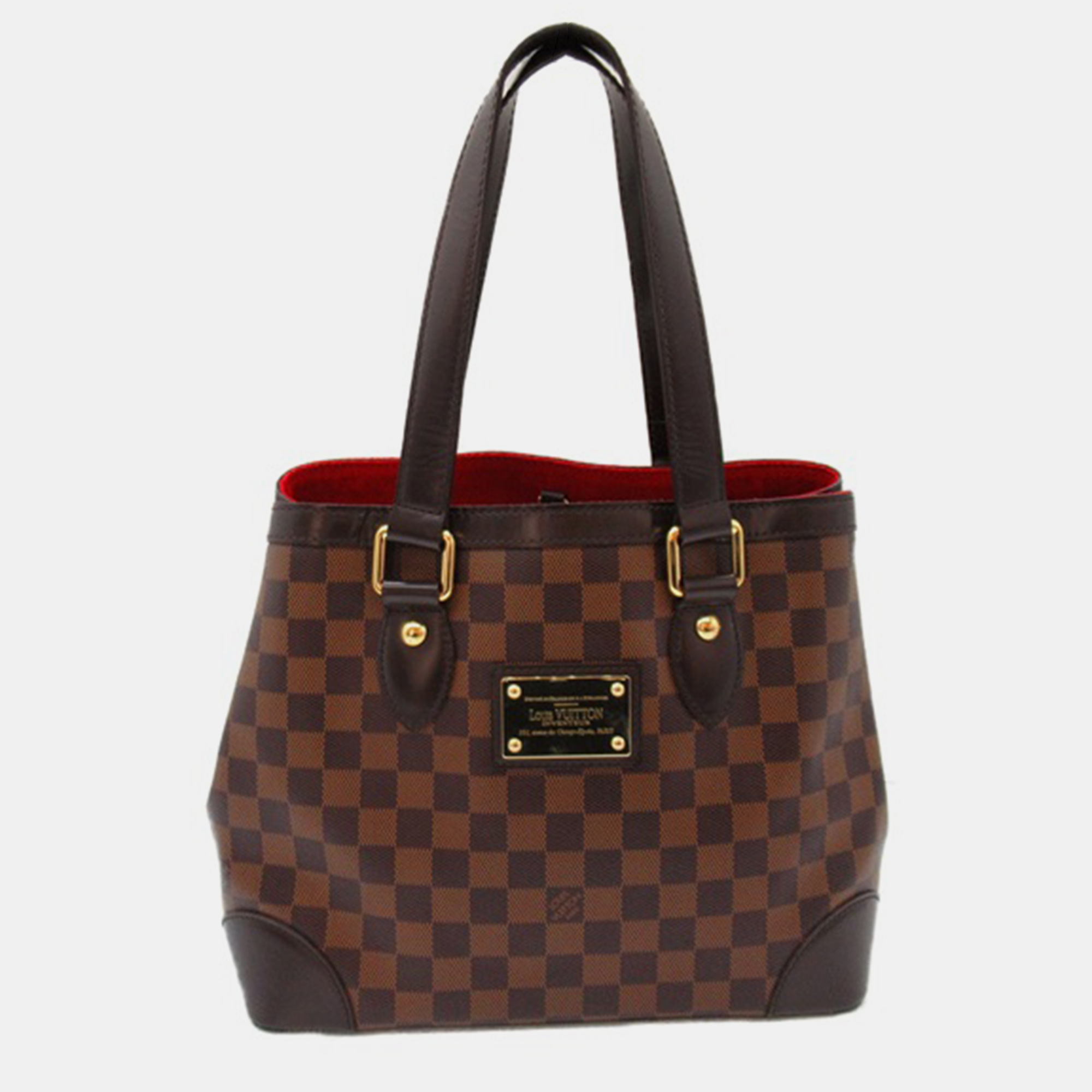 

Louis Vuitton Brown Damier Ebene Canvas Hampstead PM Tote Bag