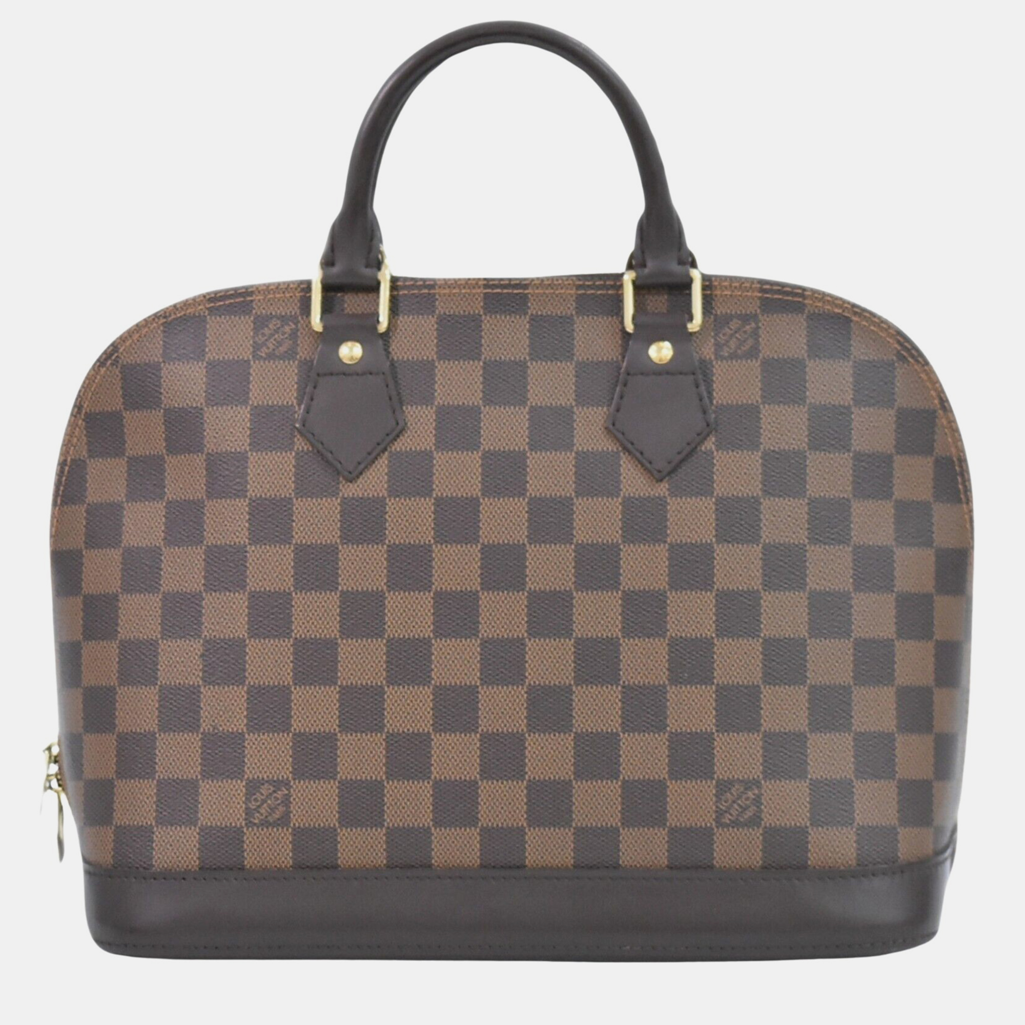 

Louis Vuitton Brown Damier Ebene Canvas Alma PM Satchel