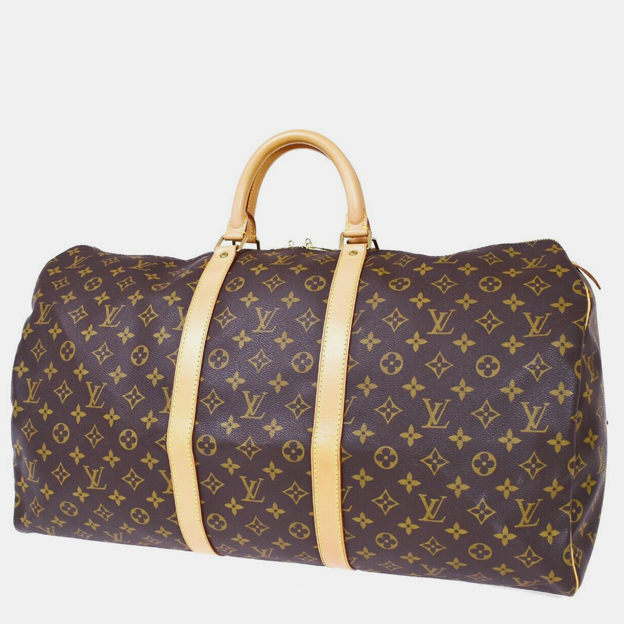 

Louis Vuitton Brown Monogram Canvas Keepall 55 Duffel Bag