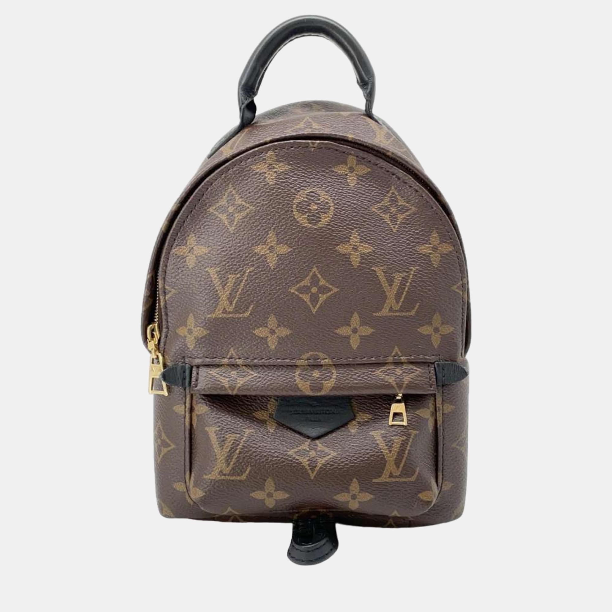 

Louis Vuitton Monogram Palm Springs Backpack MINI, Brown