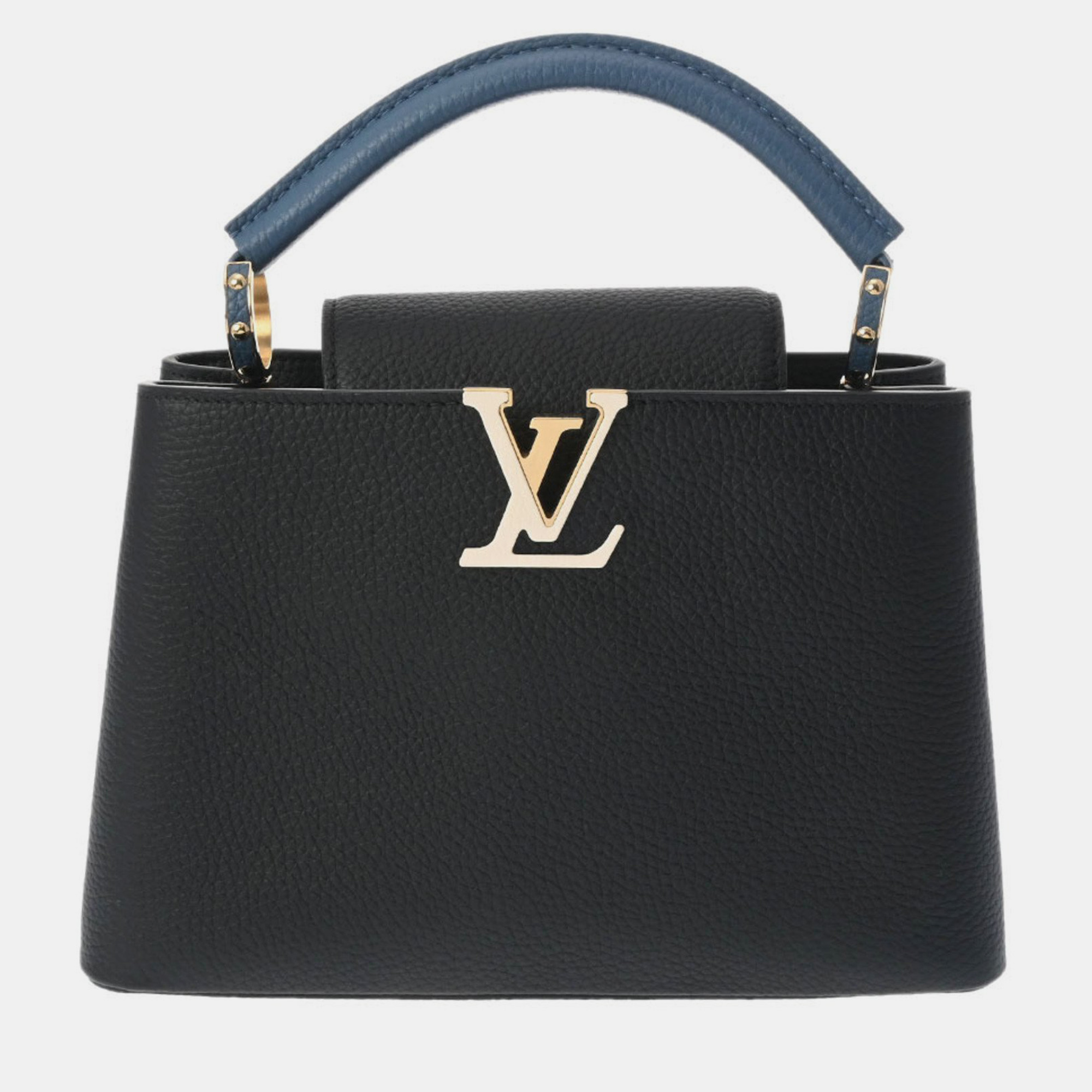 

Louis Vuitton Black Leather  Capucines Top Handle Bags