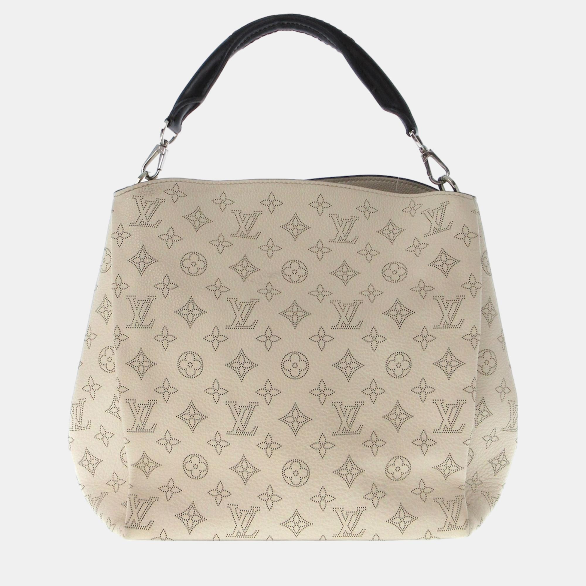 

Louis Vuitton Beige/Brown Mahina Babylone PM