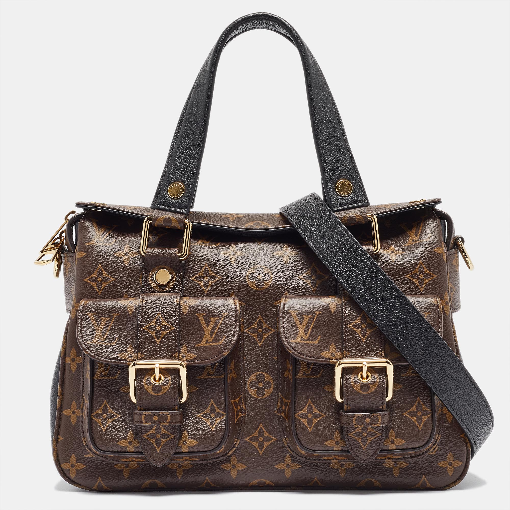 

Louis Vuitton Black Monogram Canvas Manhattan NM Bag