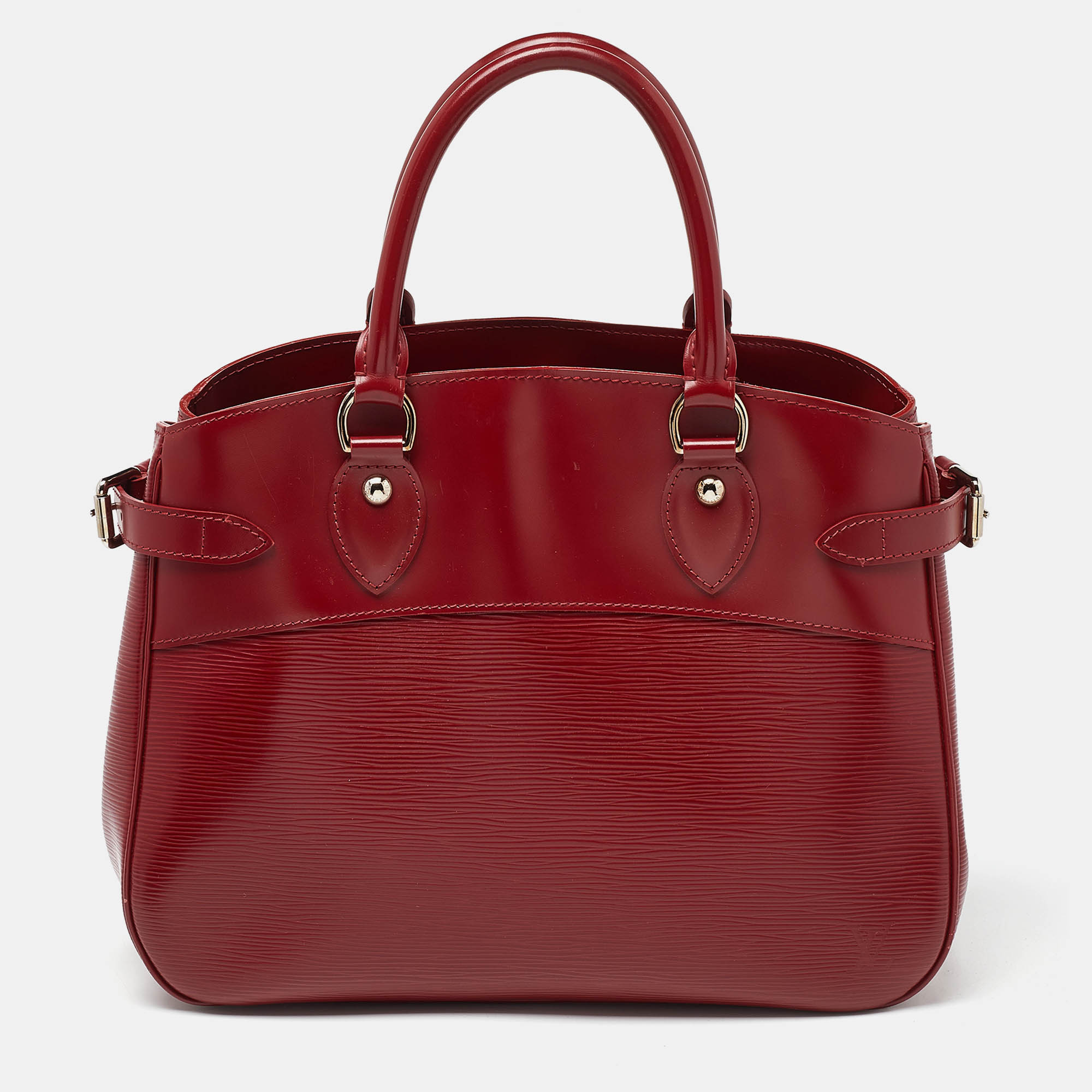 

Louis Vuitton Rubis Epi Leather Passy PM Bag, Red